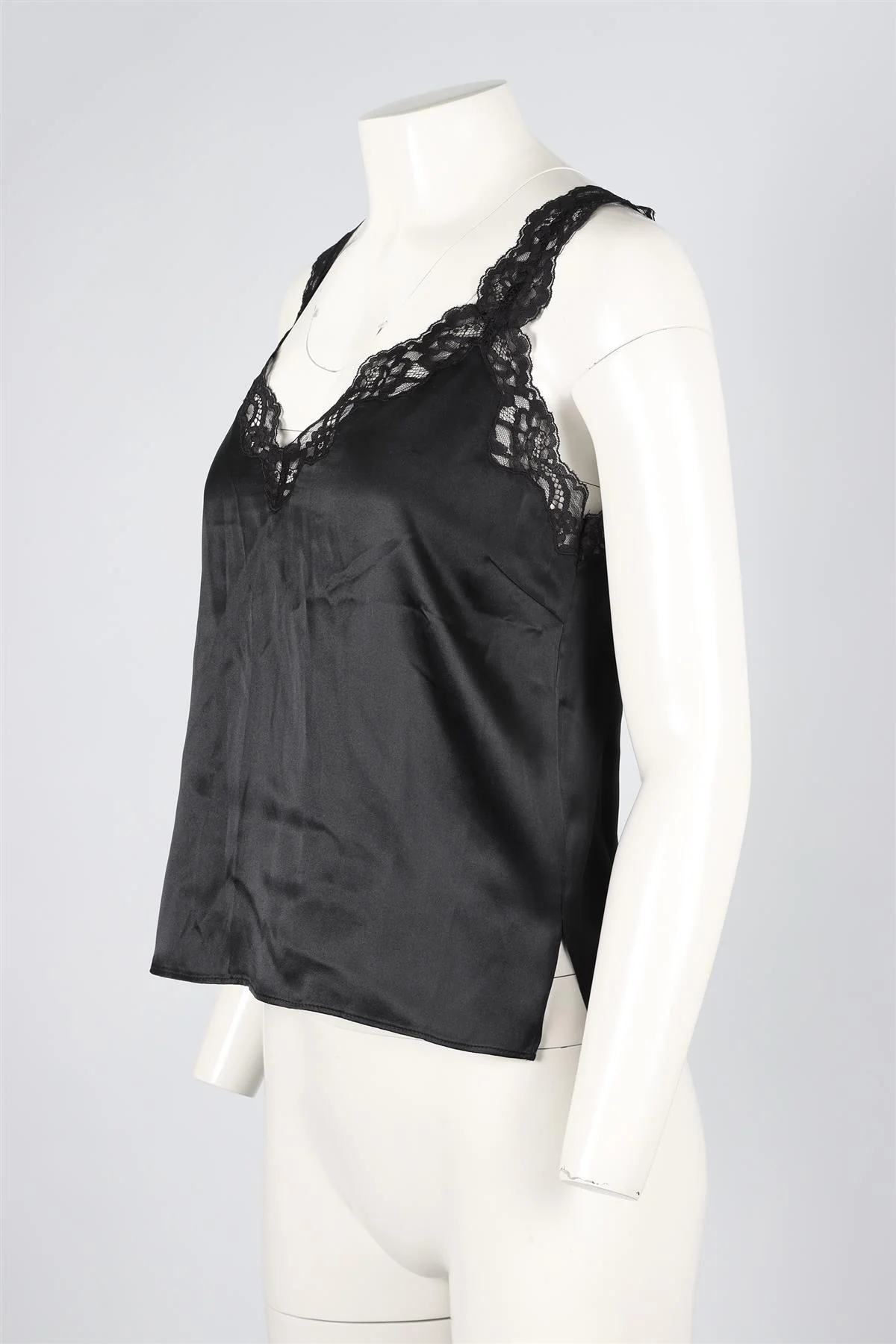 CAMI NYC BLACK SILK TOP XSMALL - Image 3