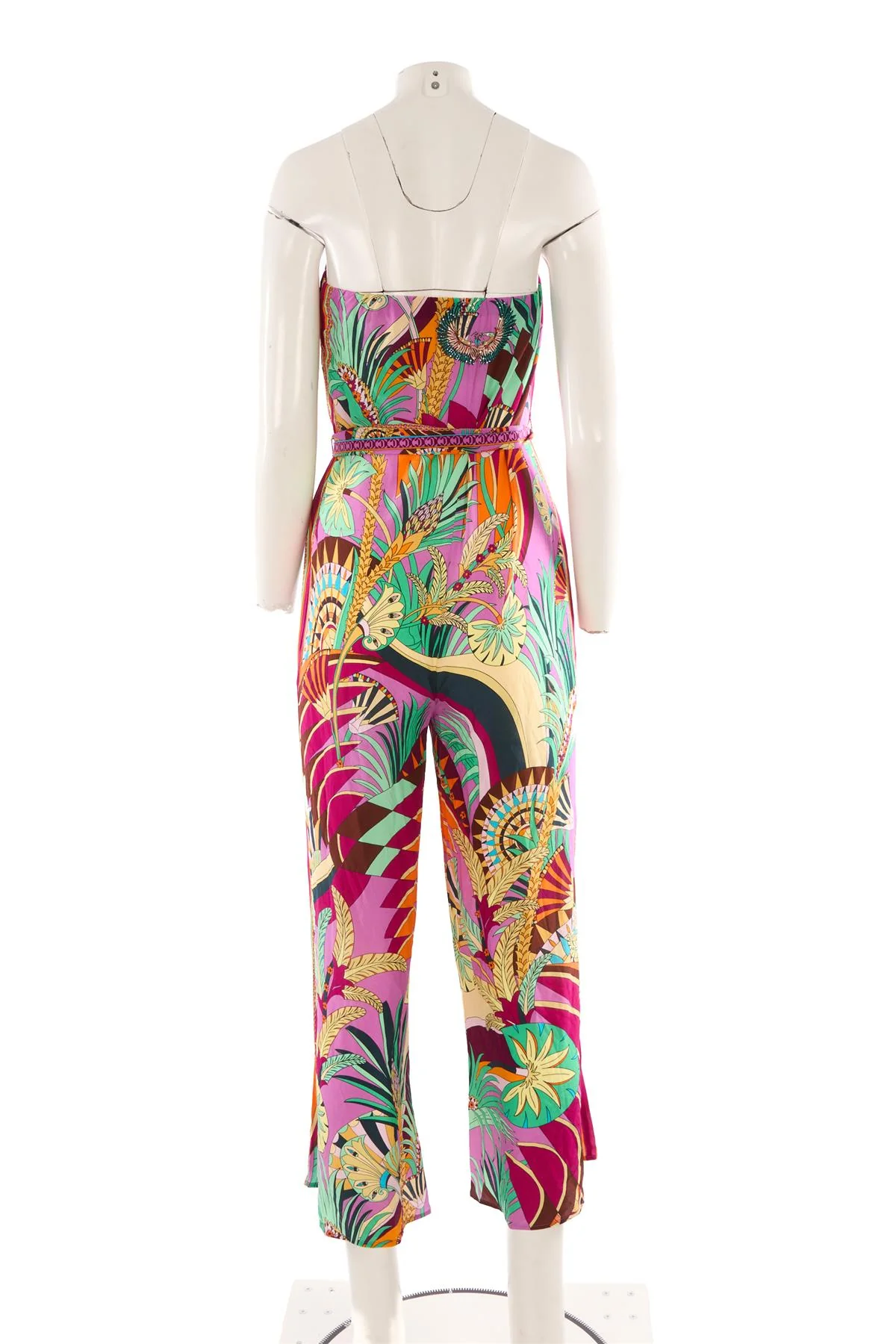 CAMILLA MULTI SILK JUMPSUIT SMALL - Image 4