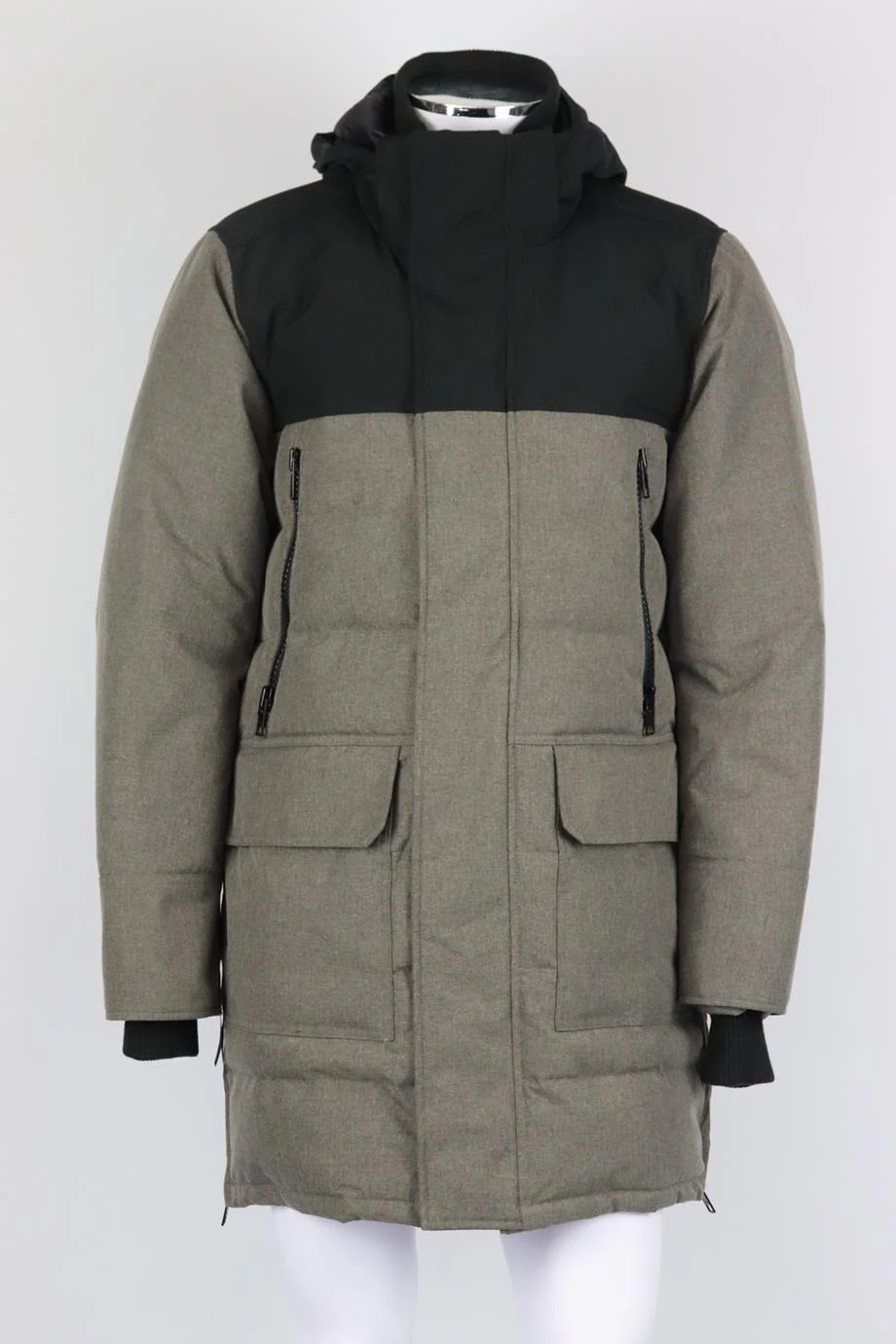 CANADA GOOSE MEN'S HOODED QUILTED SHELL DOWN COAT LARGE - Image 2