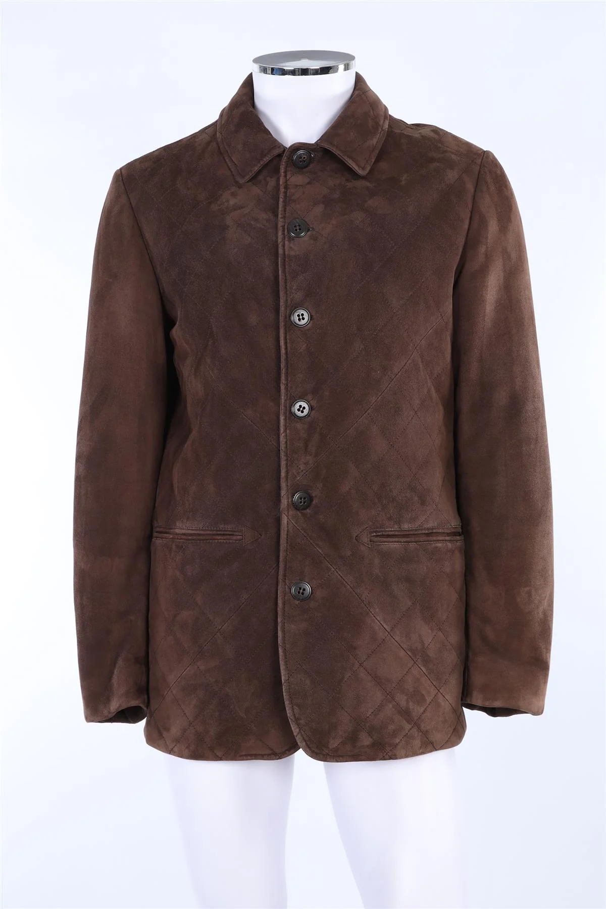 CANALI BROWN MEN'S SUEDE JACKET IT 50 UK/US 40 - Image 2