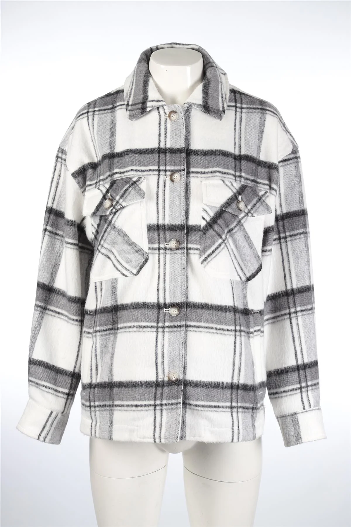 CARBON38 MULTI FLANNEL JACKET SMALL - Image 2