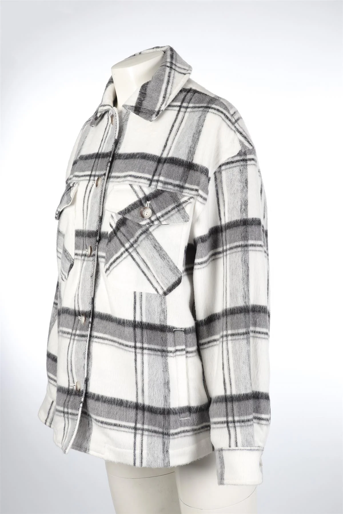 CARBON38 MULTI FLANNEL JACKET SMALL - Image 3