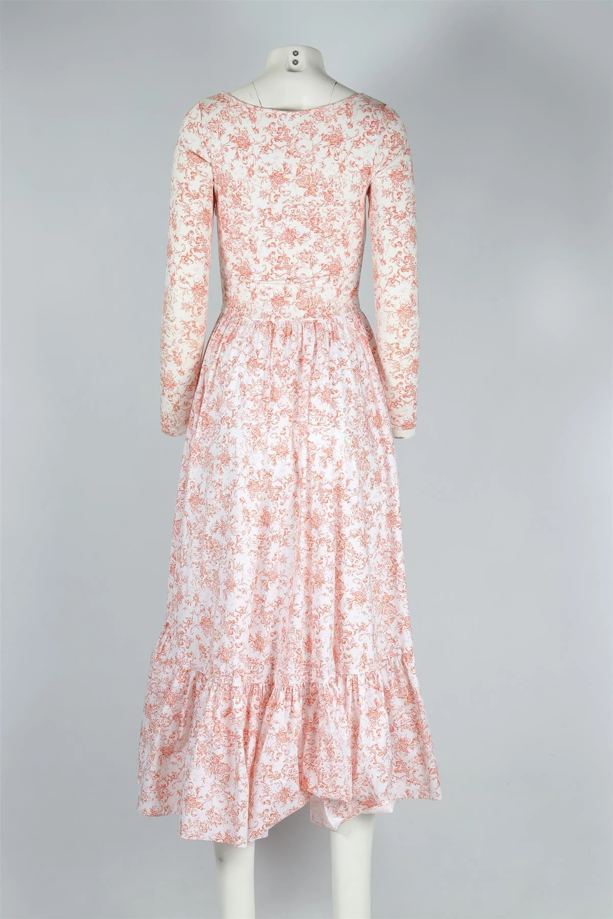CAROLINE CONSTAS ORANGE COTTON MAXI DRESS MEDIUM - Image 4