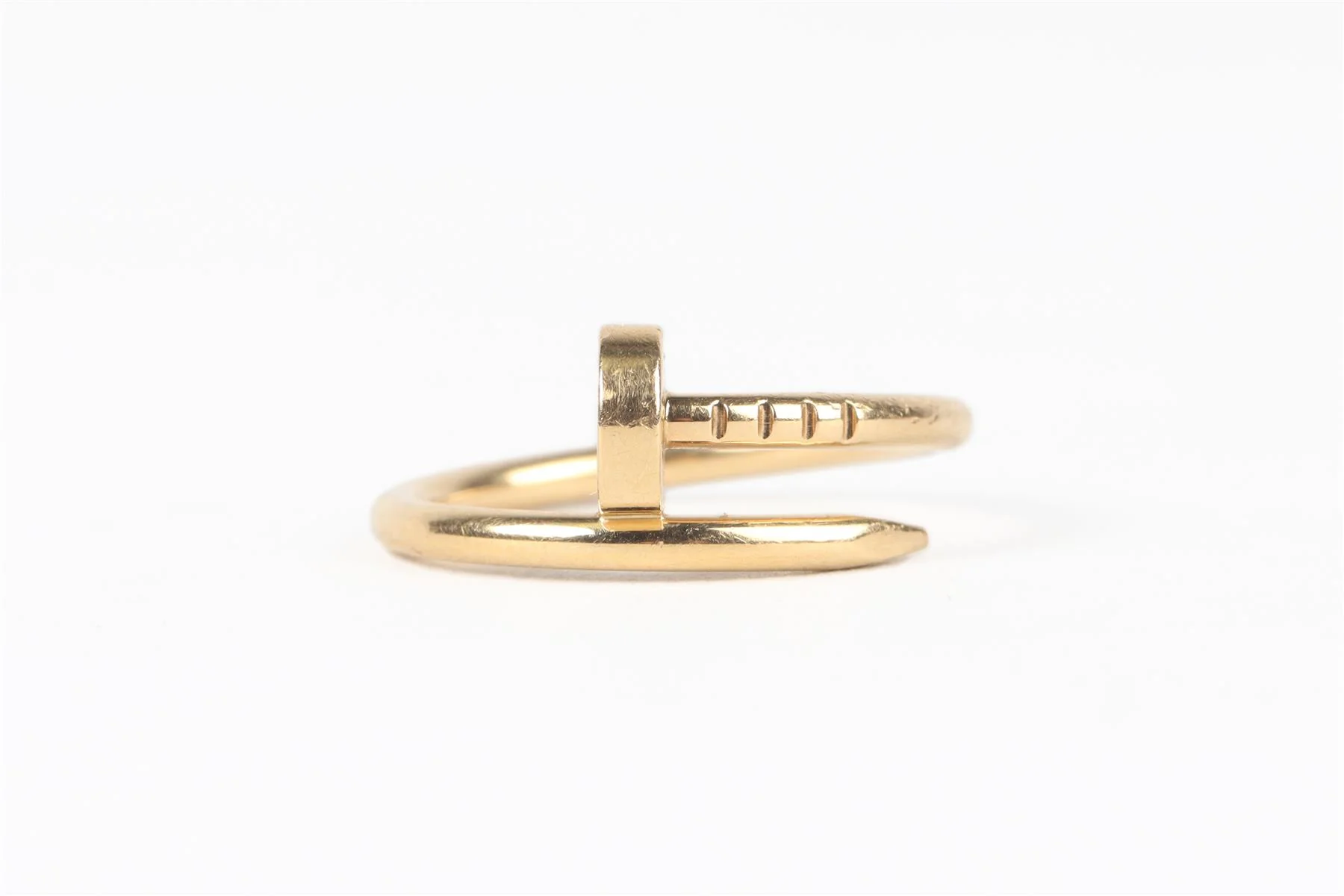 CARTIER GOLD JUSTE UN CLOU SMALL 18K YELLOW GOLD RING 47MM - Image 2