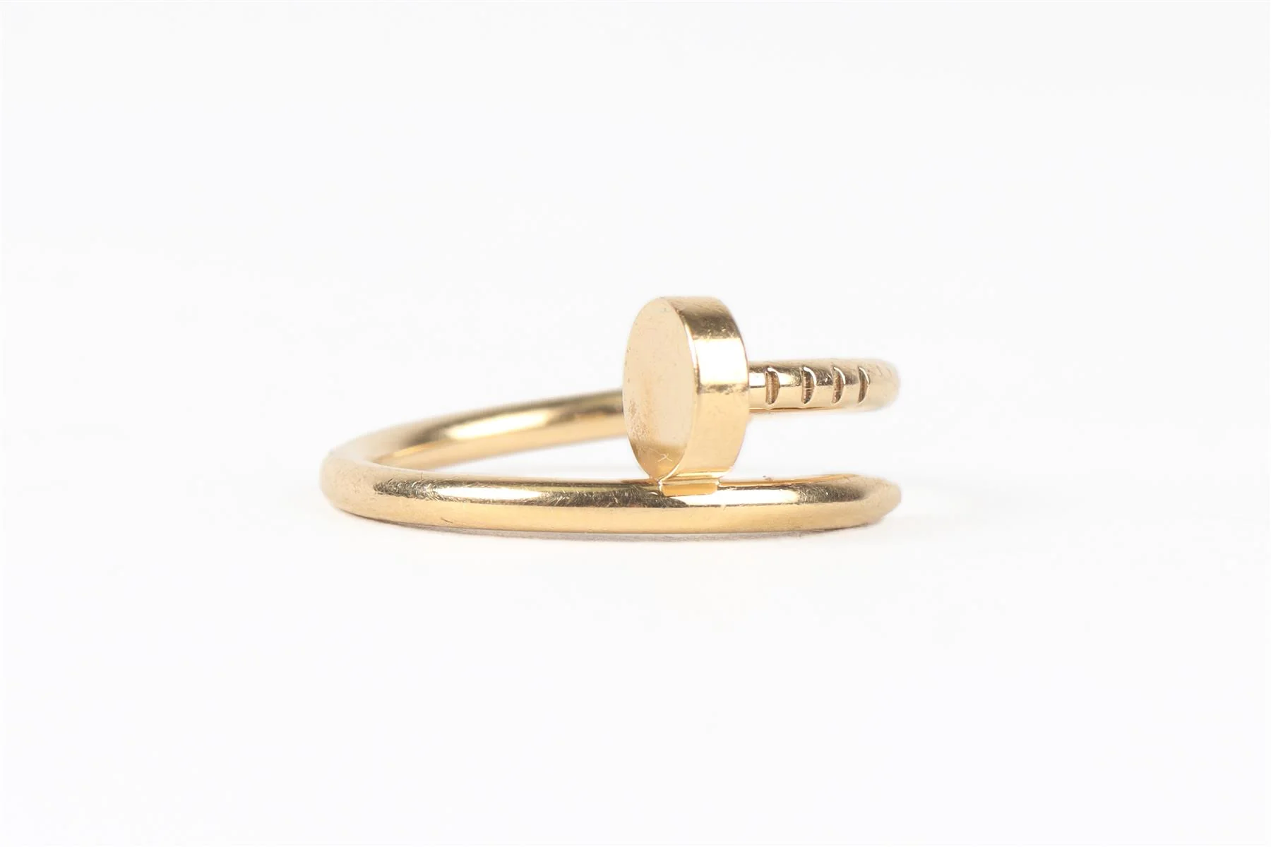CARTIER GOLD JUSTE UN CLOU SMALL 18K YELLOW GOLD RING 47MM - Image 3