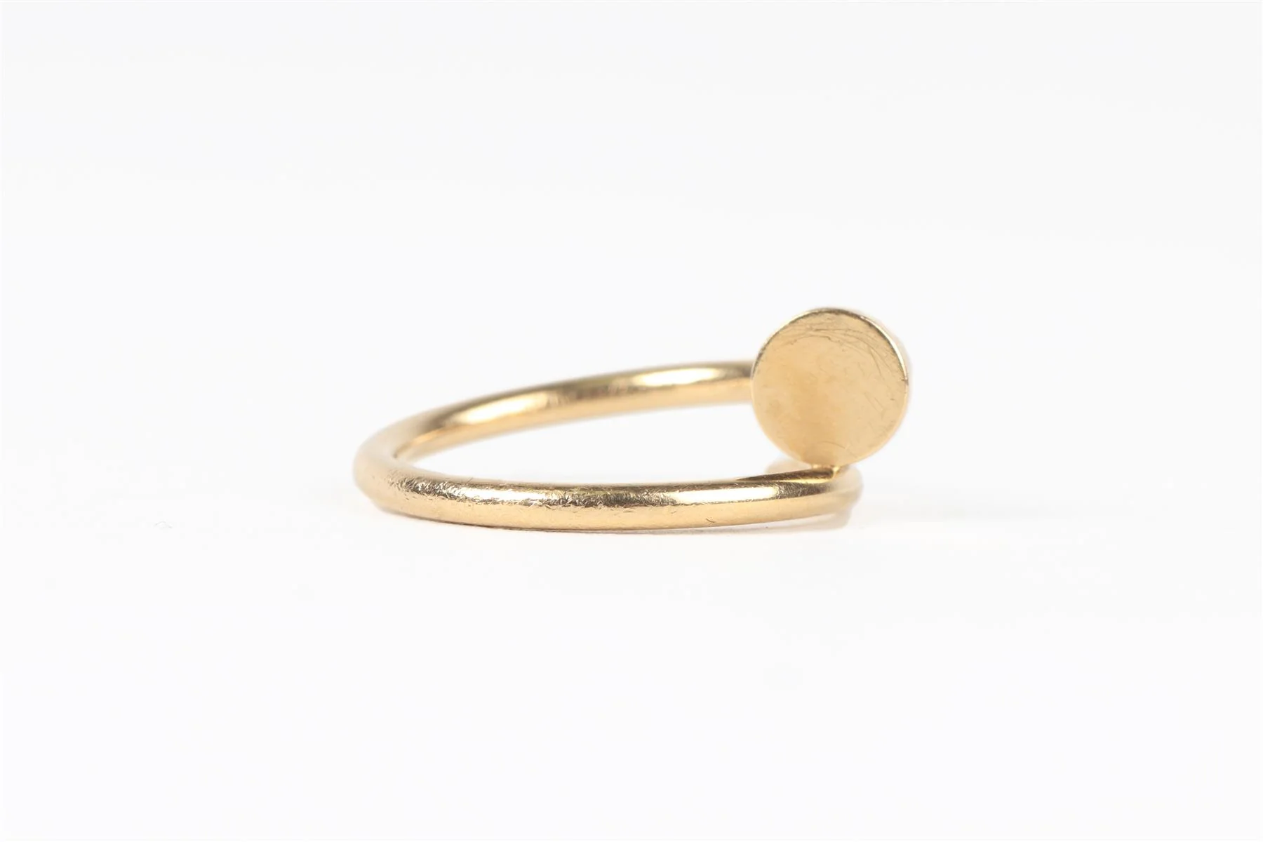 CARTIER GOLD JUSTE UN CLOU SMALL 18K YELLOW GOLD RING 47MM - Image 4