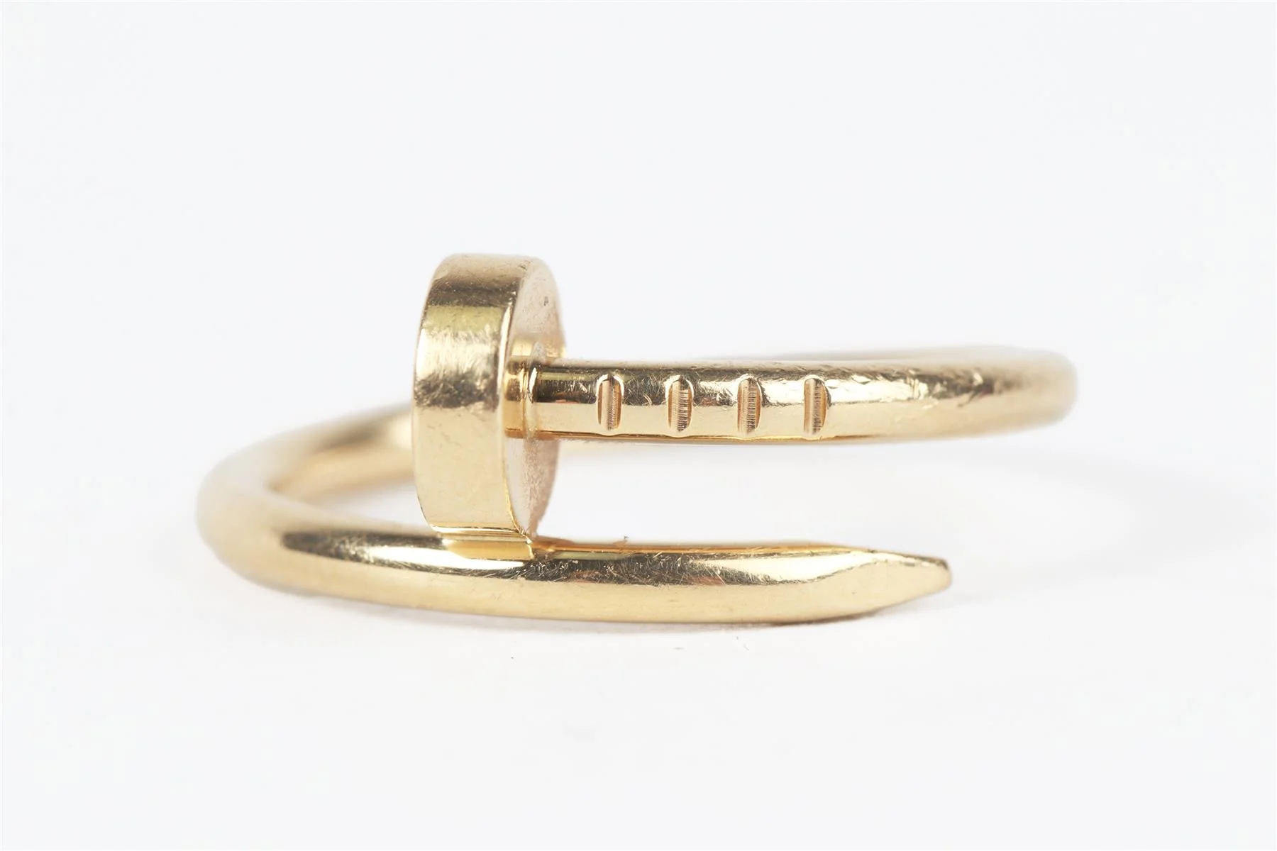 CARTIER GOLD JUSTE UN CLOU SMALL 18K YELLOW GOLD RING 47MM - Image 6