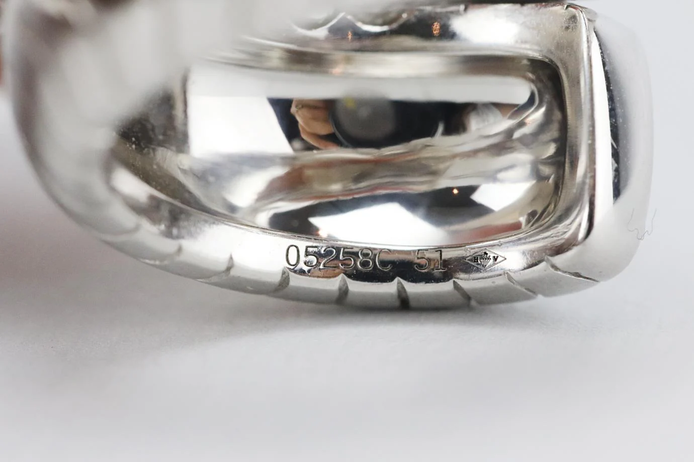 CARTIER PANTHÈRE LAKARDA 18K WHITE GOLD AND DIAMOND RING 51 MM - Image 7