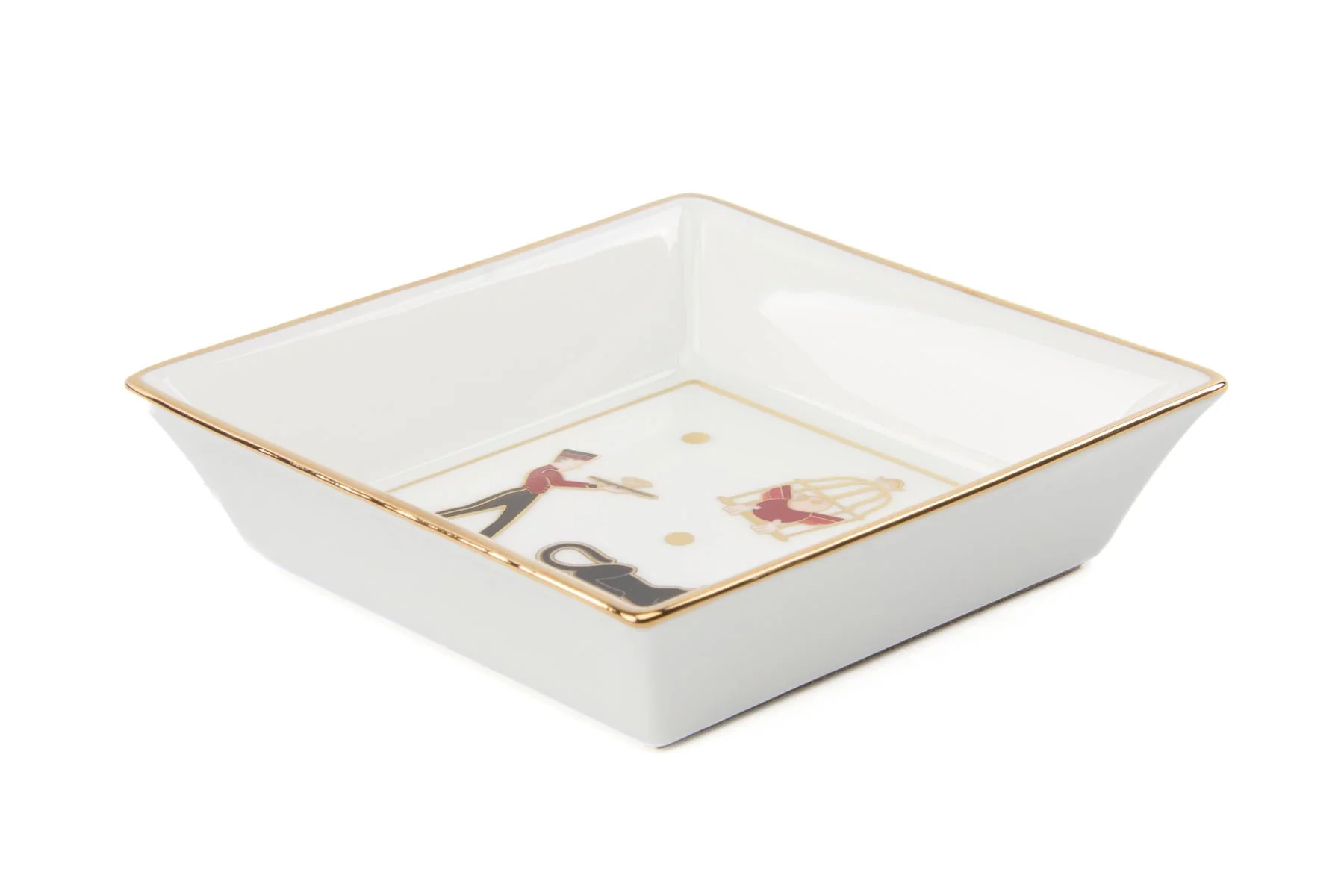 CARTIER WHITE DIABOLO DE CARTIER SET OF 4 TRINKET TRAYS - Image 7