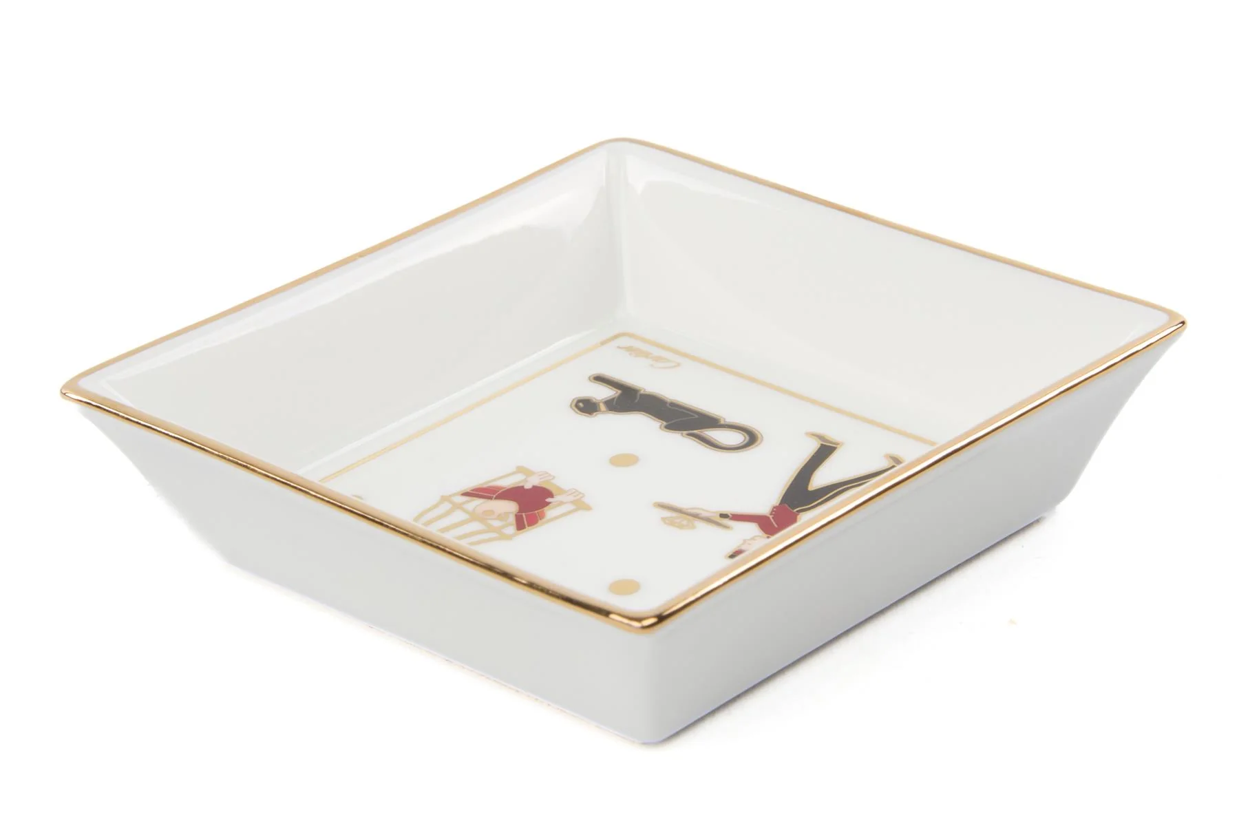 CARTIER WHITE DIABOLO DE CARTIER SET OF 4 TRINKET TRAYS - Image 9