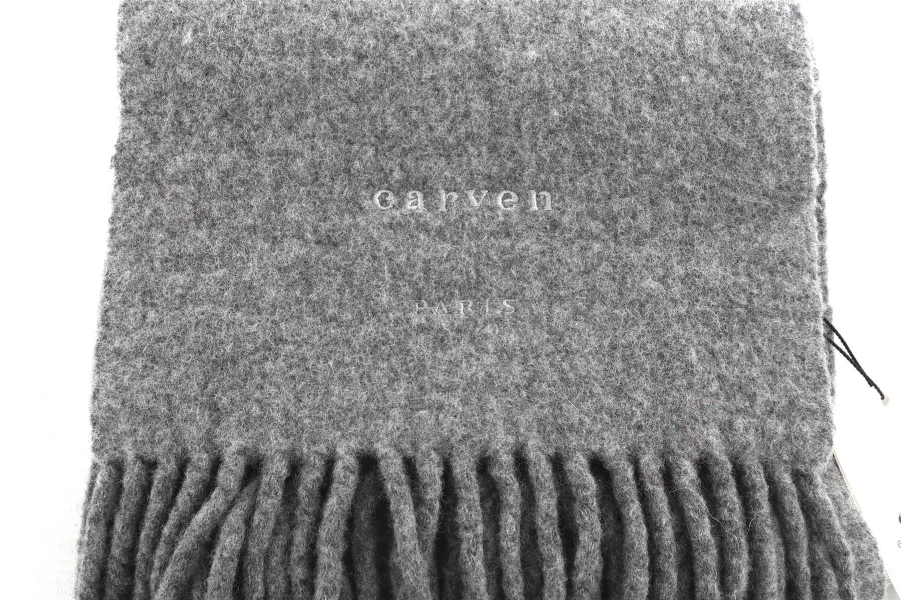 Carven Grey Wool Scarf - Image 5