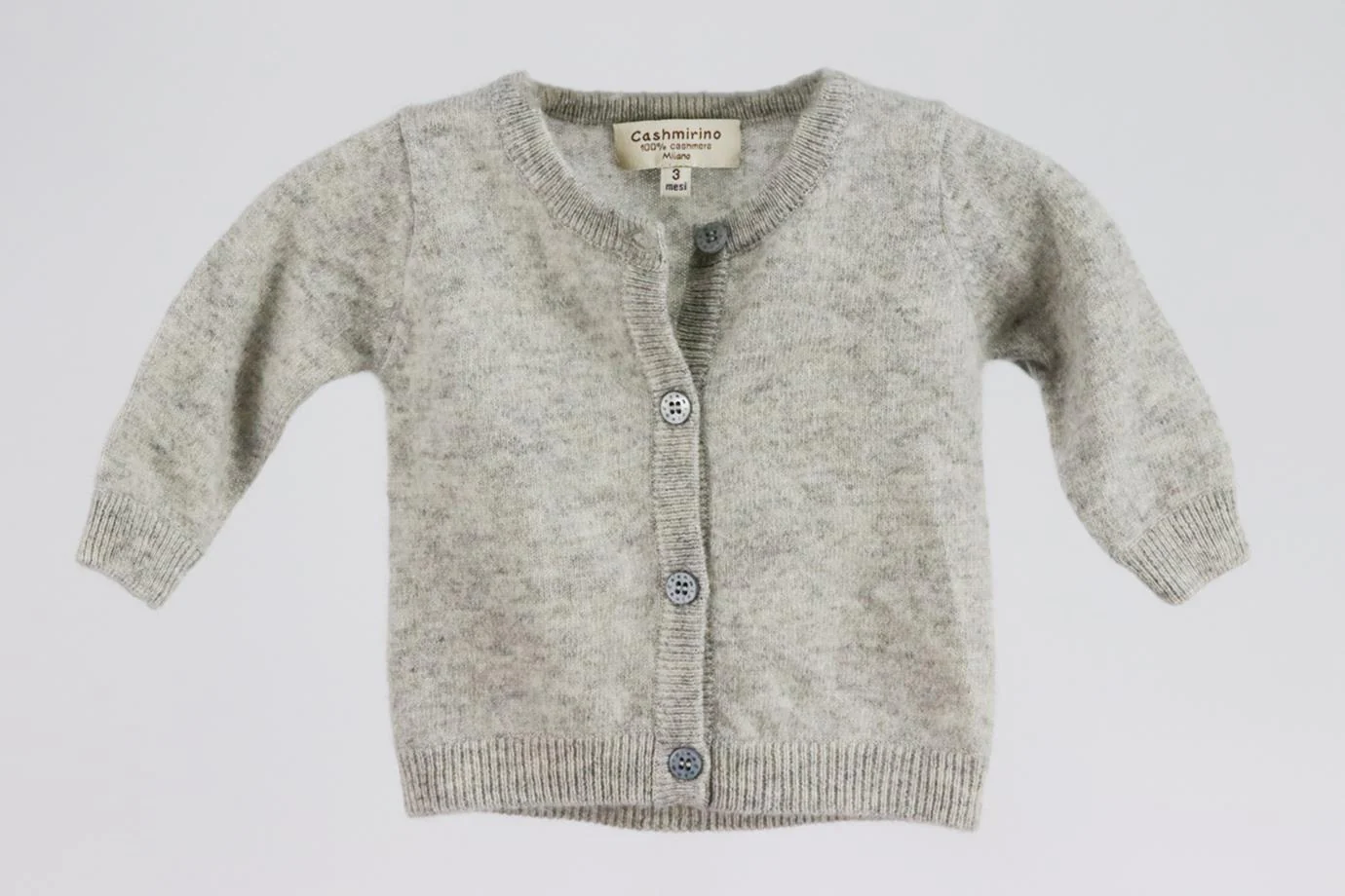 CASHMIRINO BABY UNISEX CASHMERE CARDIGAN 3 MONTHS - Image 2