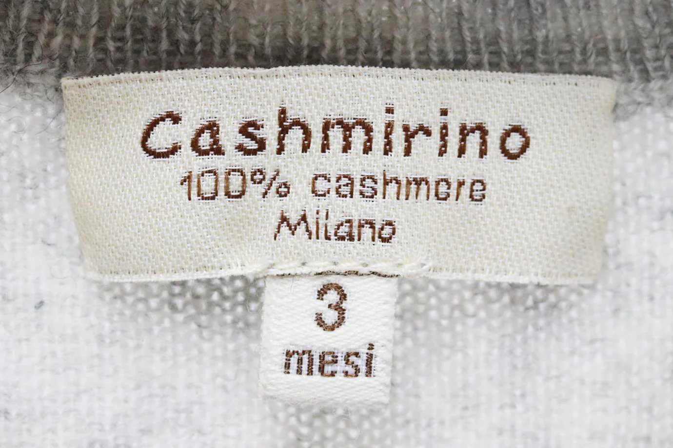 CASHMIRINO BABY UNISEX CASHMERE CARDIGAN 3 MONTHS - Image 4