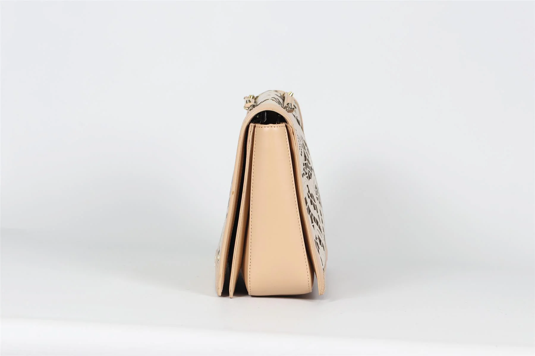 CAVALLI CLASS LASER CUT LEATHER SHOULDER BAG - Image 5
