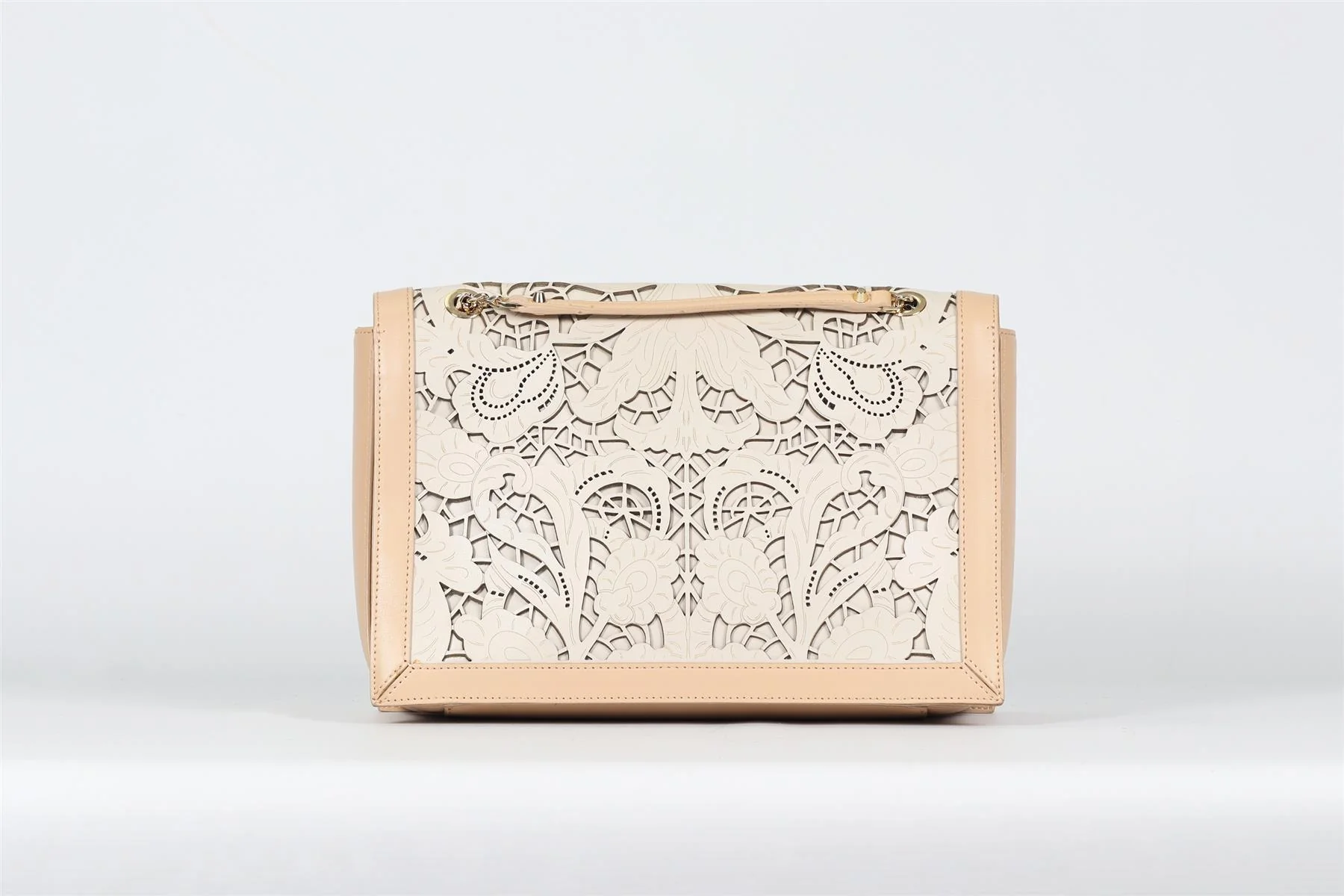 CAVALLI CLASS LASER CUT LEATHER SHOULDER BAG - Image 7