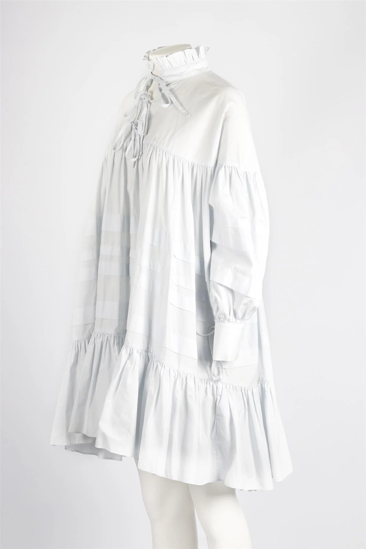 CECILIE BAHNSEN BLUE COTTON MINI DRESS UK 8 US 4 - Image 3