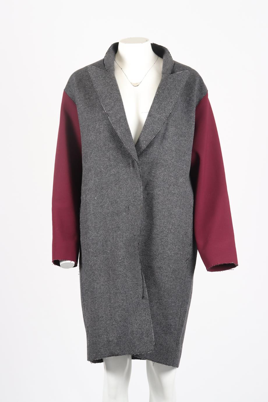 CEDRIC CHARLIER WOOL BLEND COAT IT 42 UK 10 - Image 2