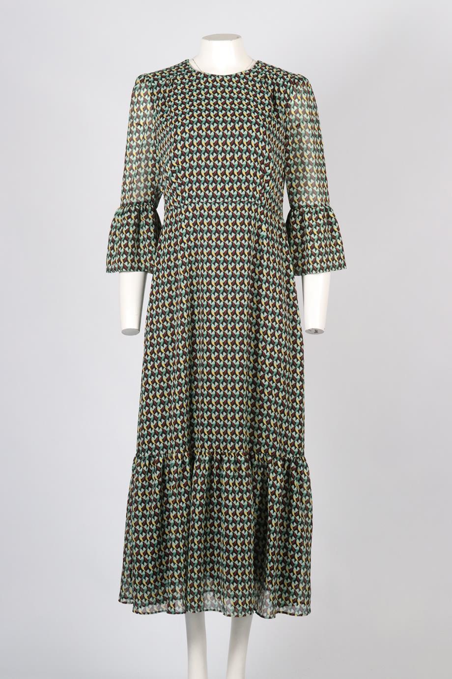 CEFINN PRINTED CREPE MAXI DRESS UK 14 - Image 2