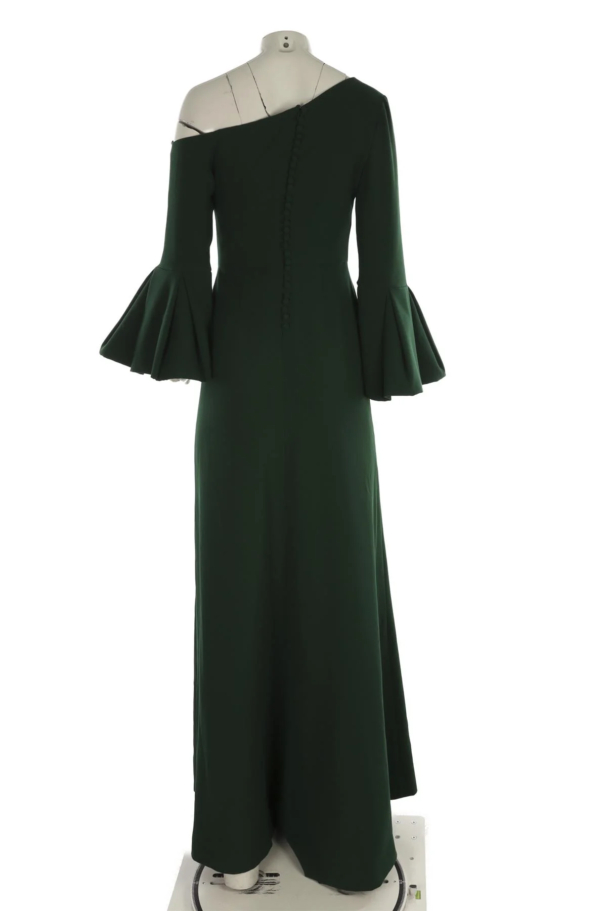 CELIA KRITHARIOTI ASYMMETRIC WOVEN MAXI DRESS UK 10 - Image 4
