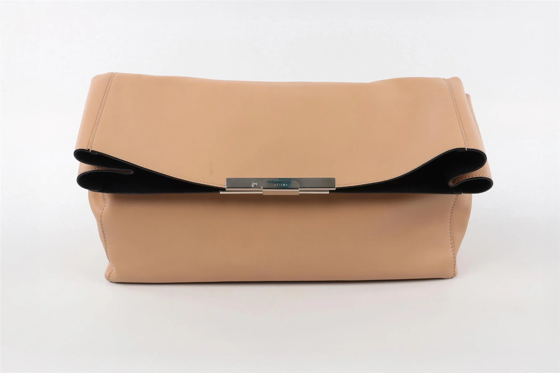 CELINE BEIGE BLADE LEATHER CLUTCH - Image 2