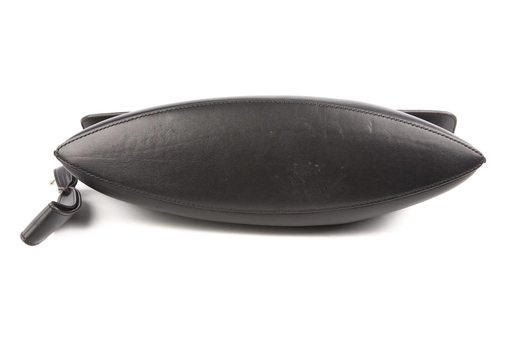CELINE BLACK CURVE LEATHER CLUTCH - Image 7