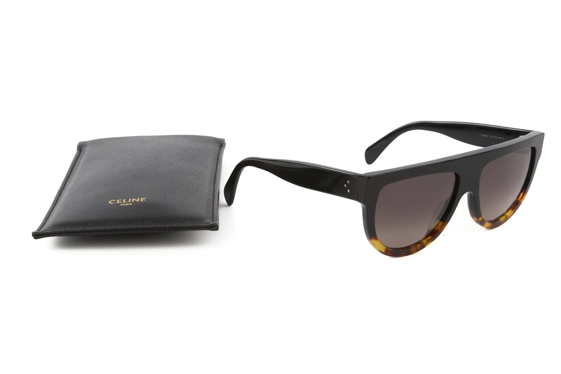CELINE BLACK D FRAME ACETATE SUNGLASSES - Image 8