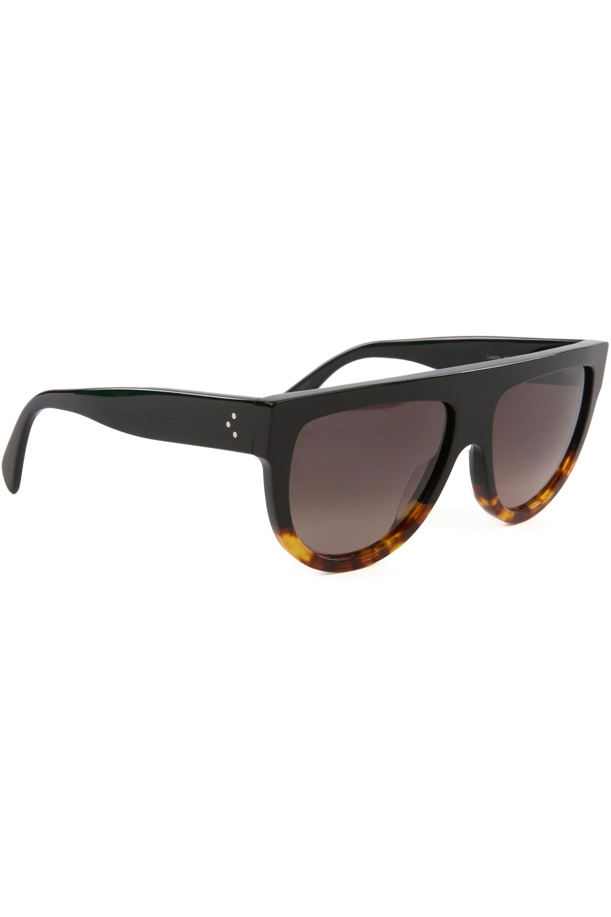 CELINE BLACK D FRAME ACETATE SUNGLASSES - Image 9