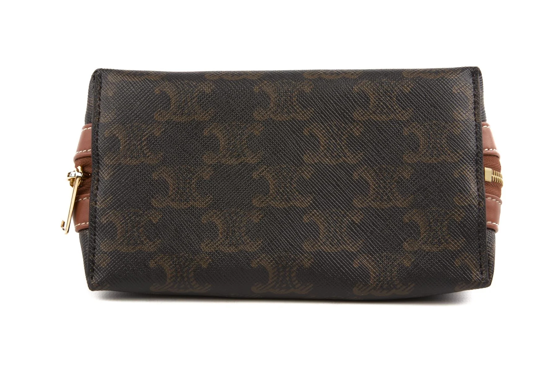 CELINE BROWN SMALL TRIOMPHE CANVAS POUCH - Image 7