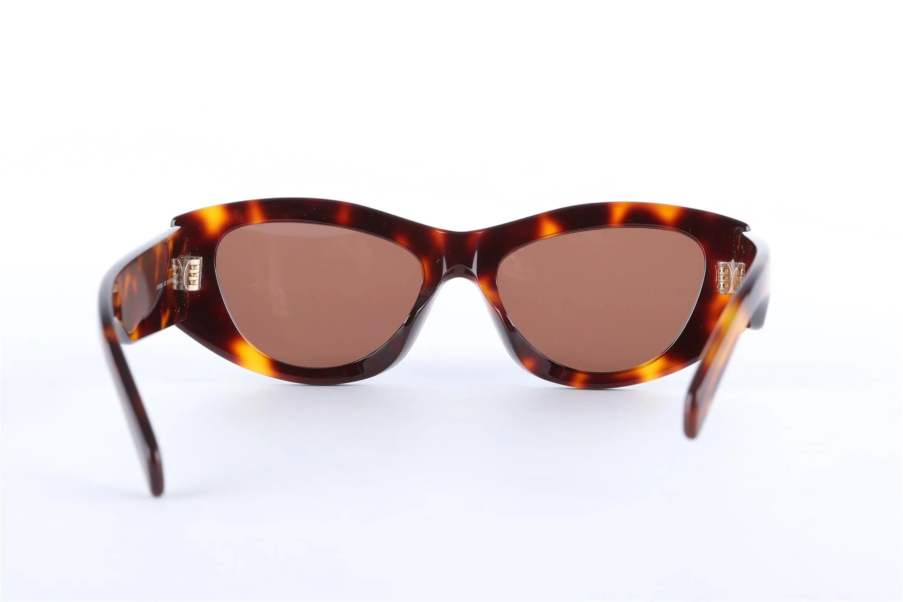 CELINE BROWN TRIOMPHE ACETATE SUNGLASSES - Image 4