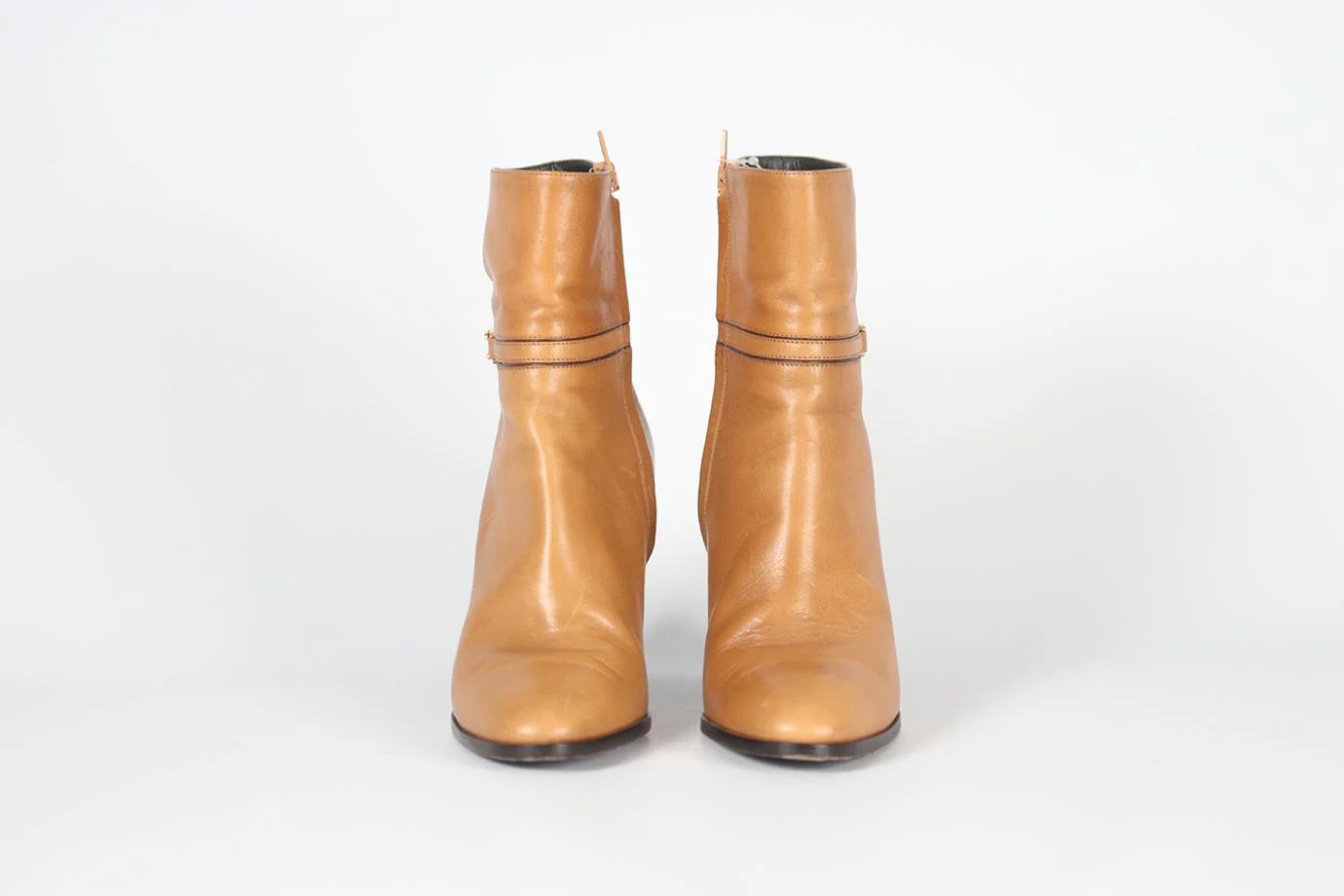 CELINE CLAUDE LEATHER ANKLE BOOTS EU 40 UK 7 US 10 - Image 3