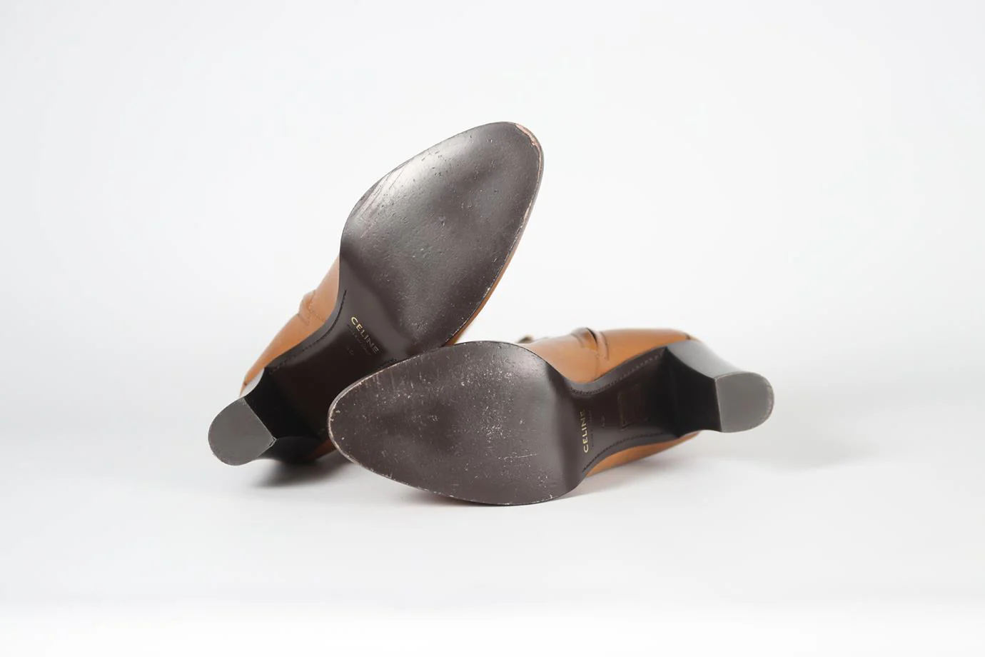 CELINE CLAUDE LEATHER ANKLE BOOTS EU 40 UK 7 US 10 - Image 5