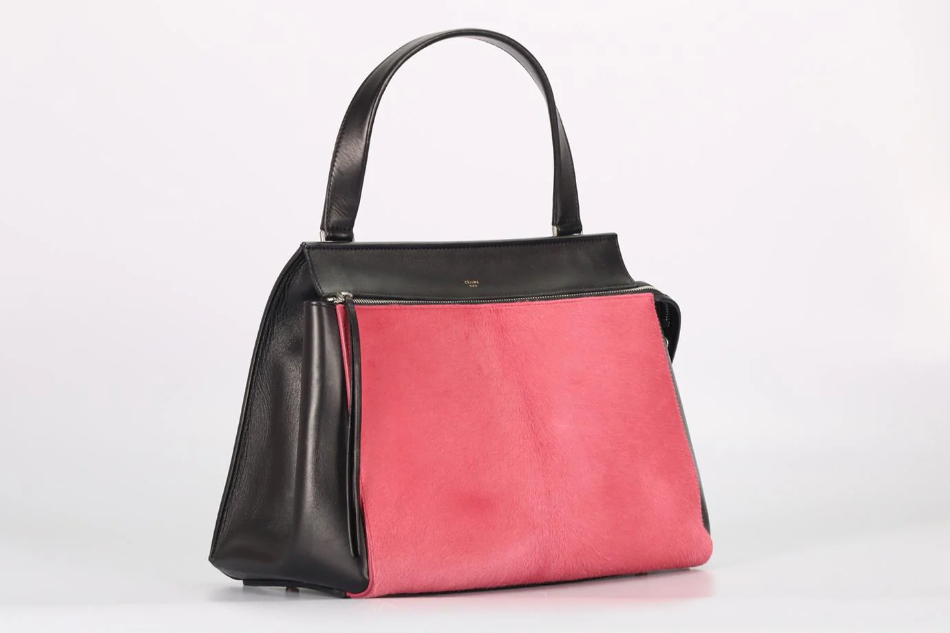 CELINE EDGE LARGE CALF HAIR AND LEATHER SHOULDER BAG - Image 3