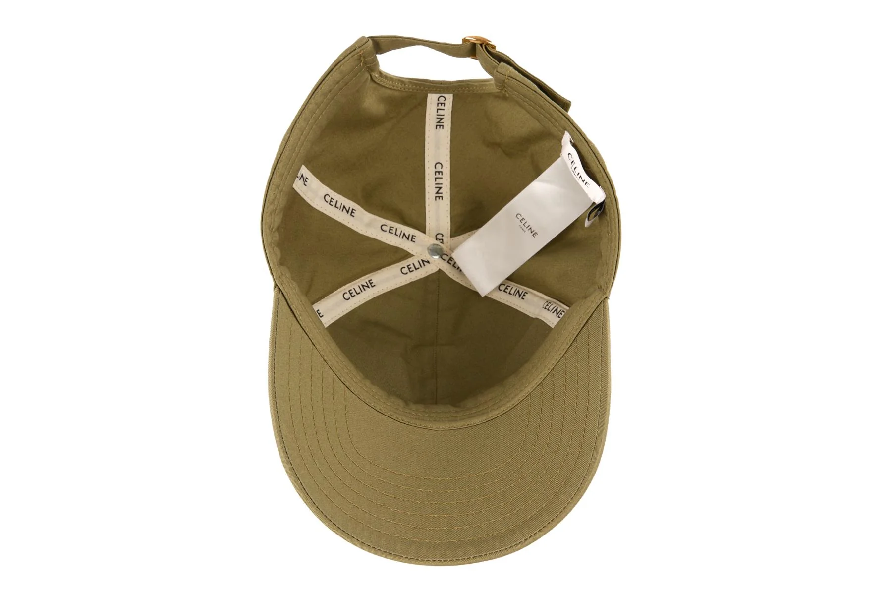 CELINE GREEN COTTON BASEBALL CAP SMALL - Image 6