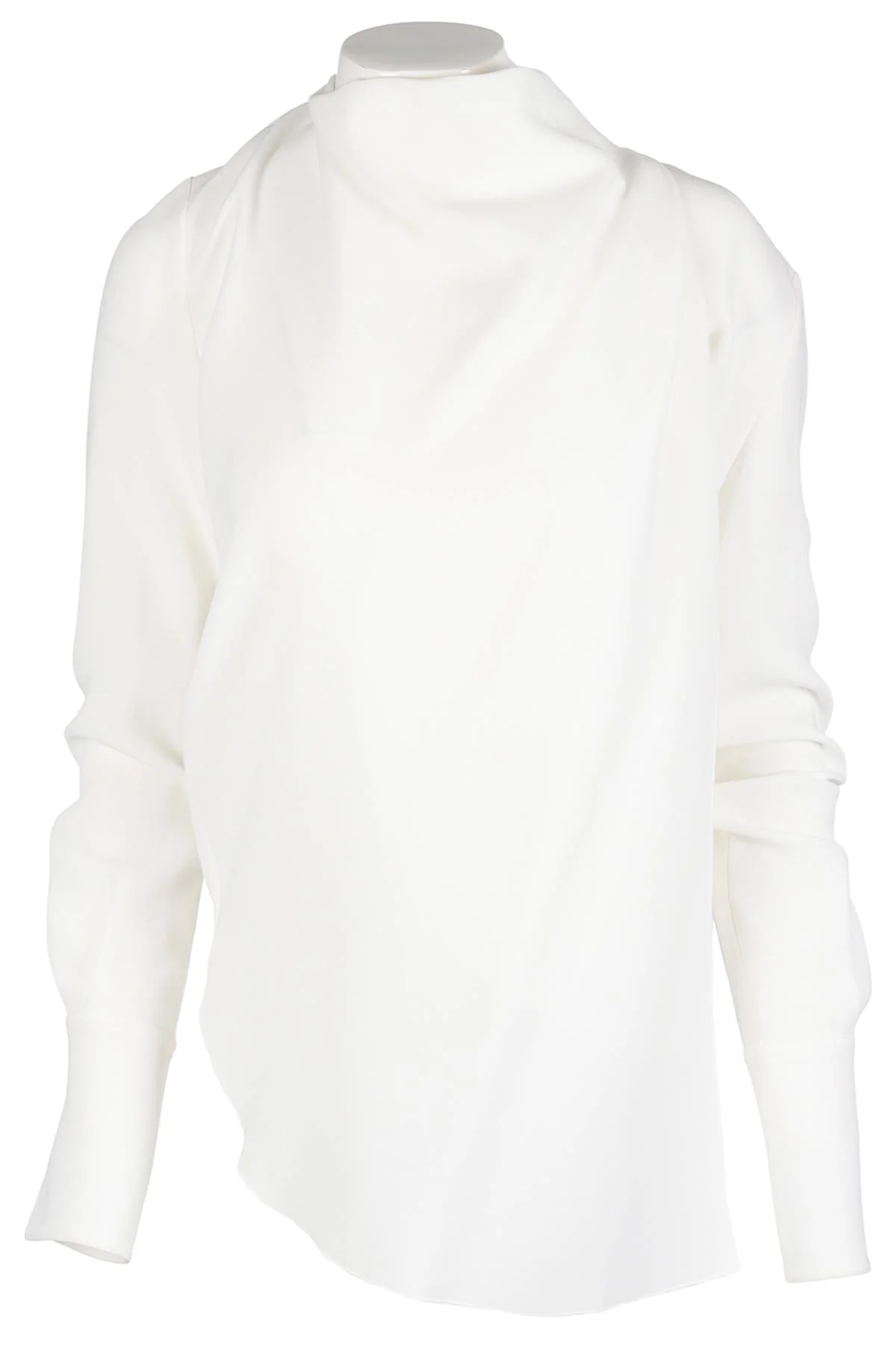 CELINE IVORY CREPE TOP FR 34 UK 6