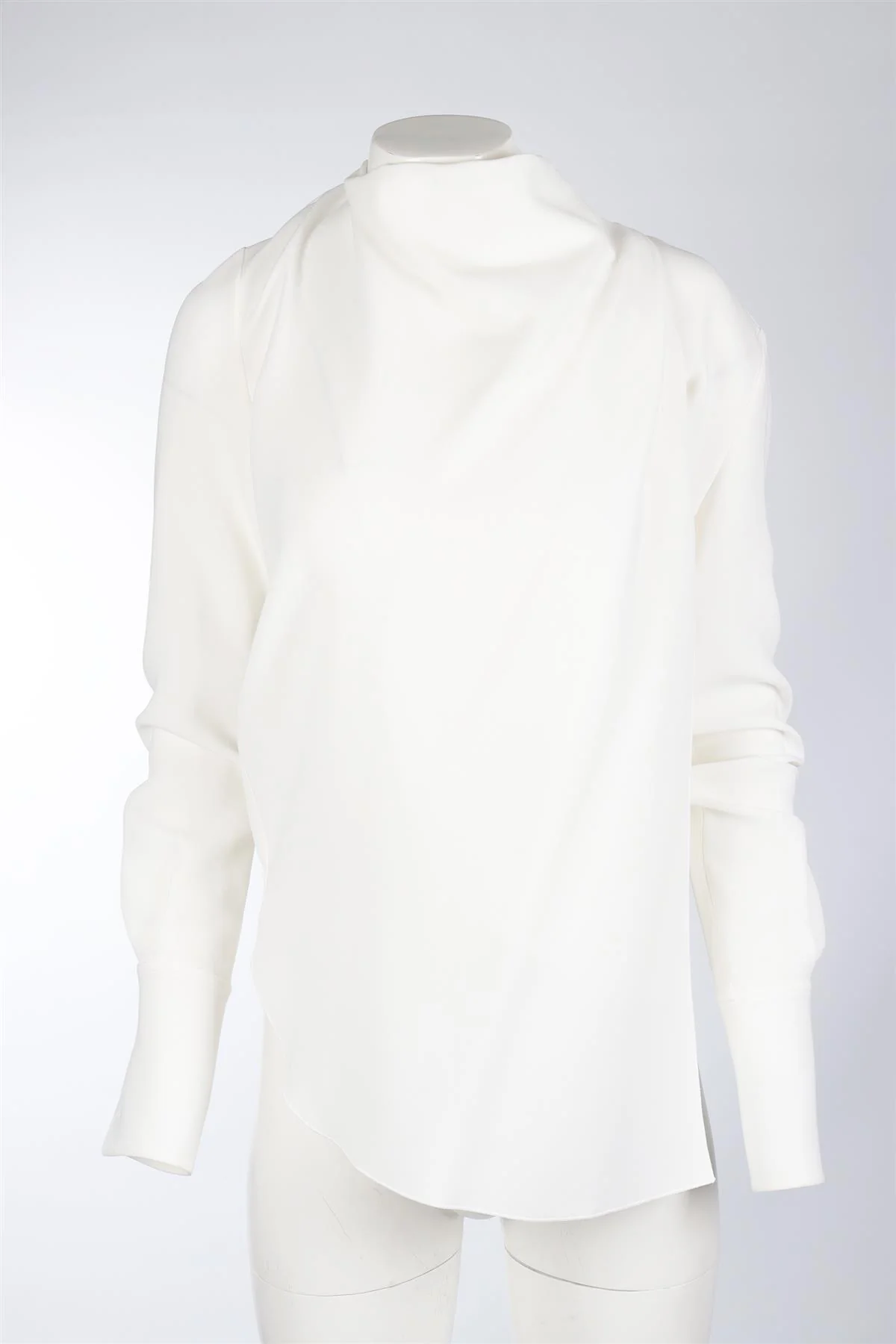 CELINE IVORY CREPE TOP FR 34 UK 6 - Image 2