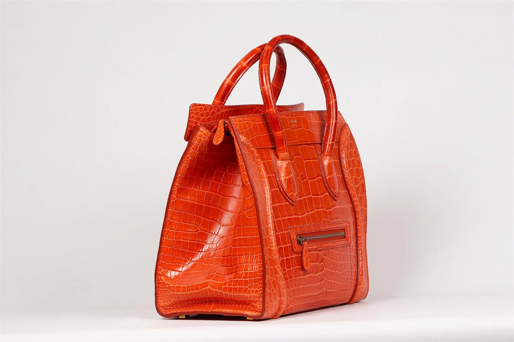 CELINE LUGGAGE MINI POROSUS CROCODILE TOTE BAG - Image 3