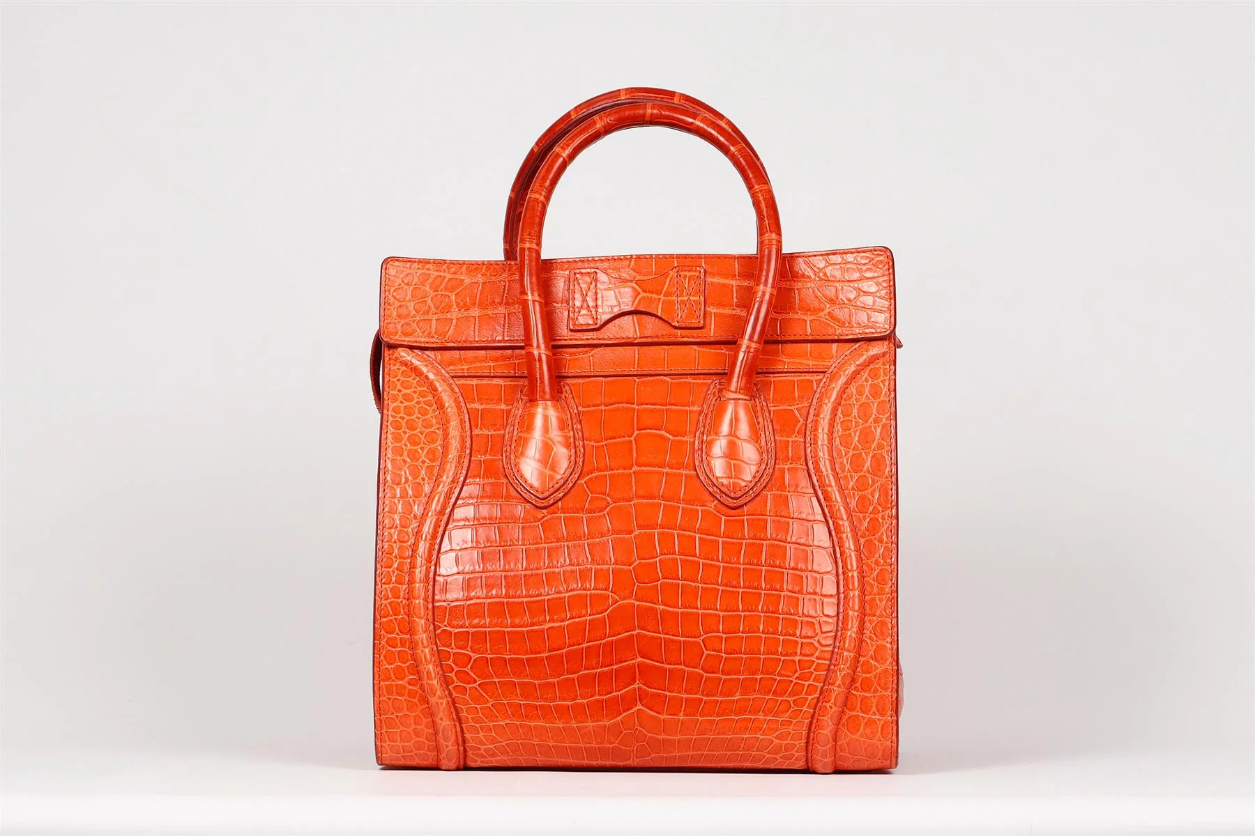 CELINE LUGGAGE MINI POROSUS CROCODILE TOTE BAG - Image 6