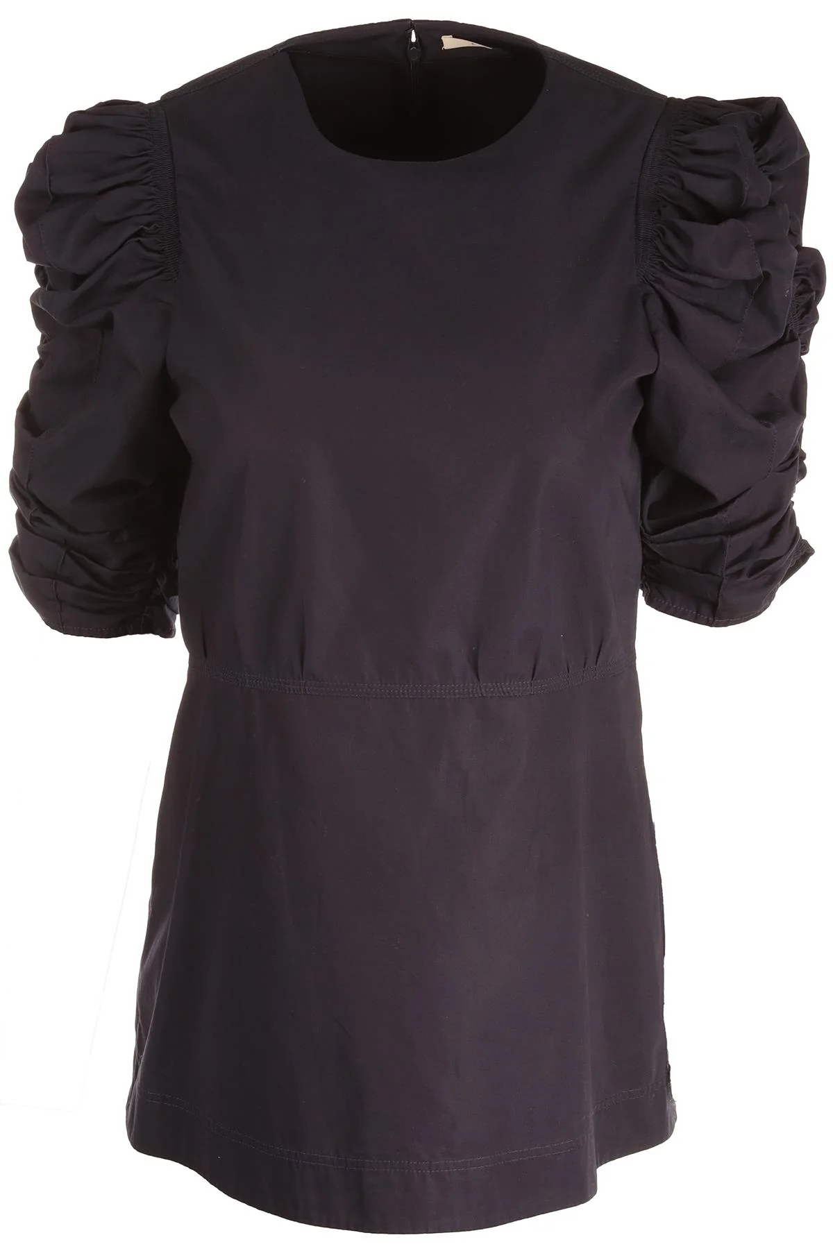 CELINE NAVY COTTON TOP FR 38 UK 10
