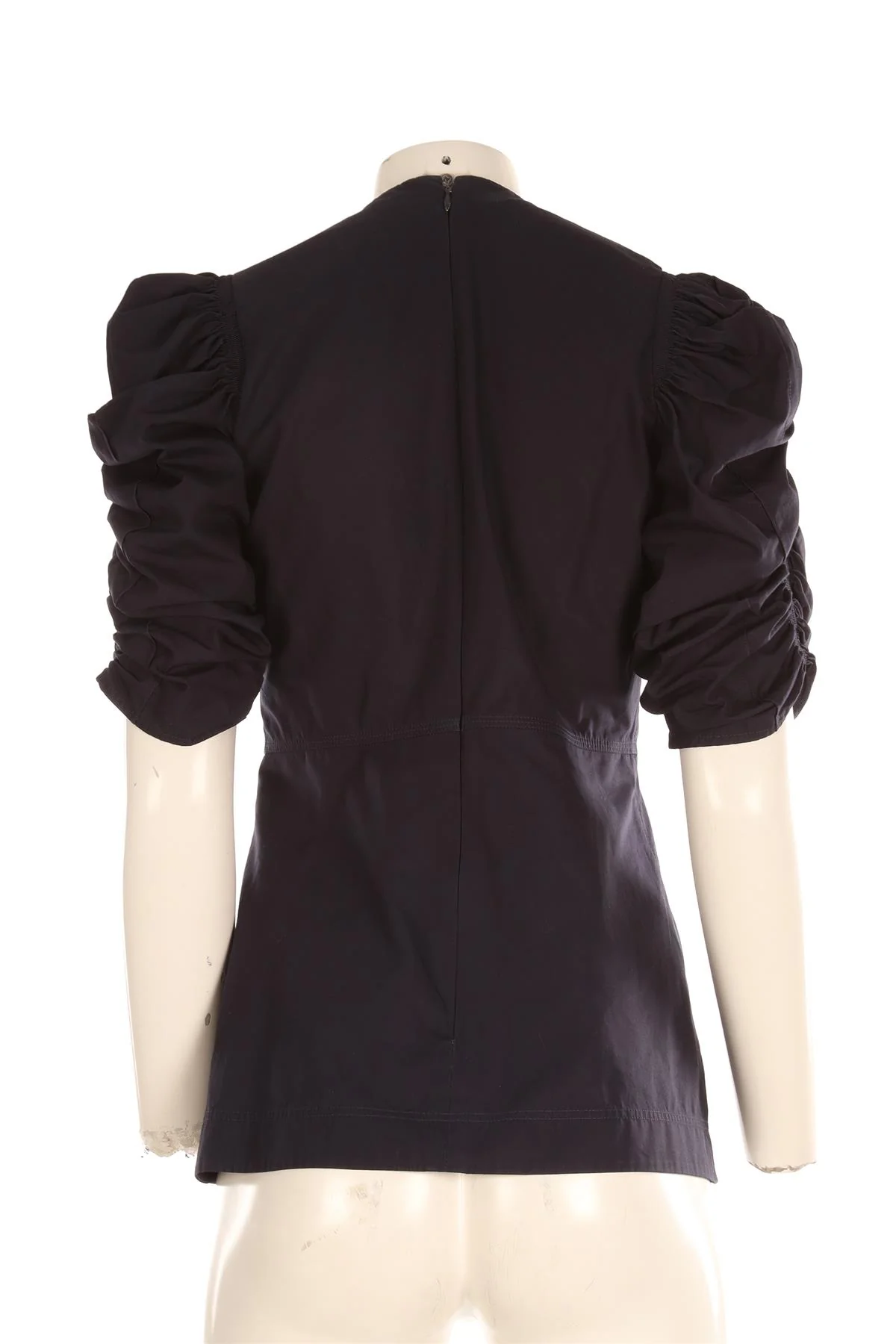CELINE NAVY COTTON TOP FR 38 UK 10 - Image 4