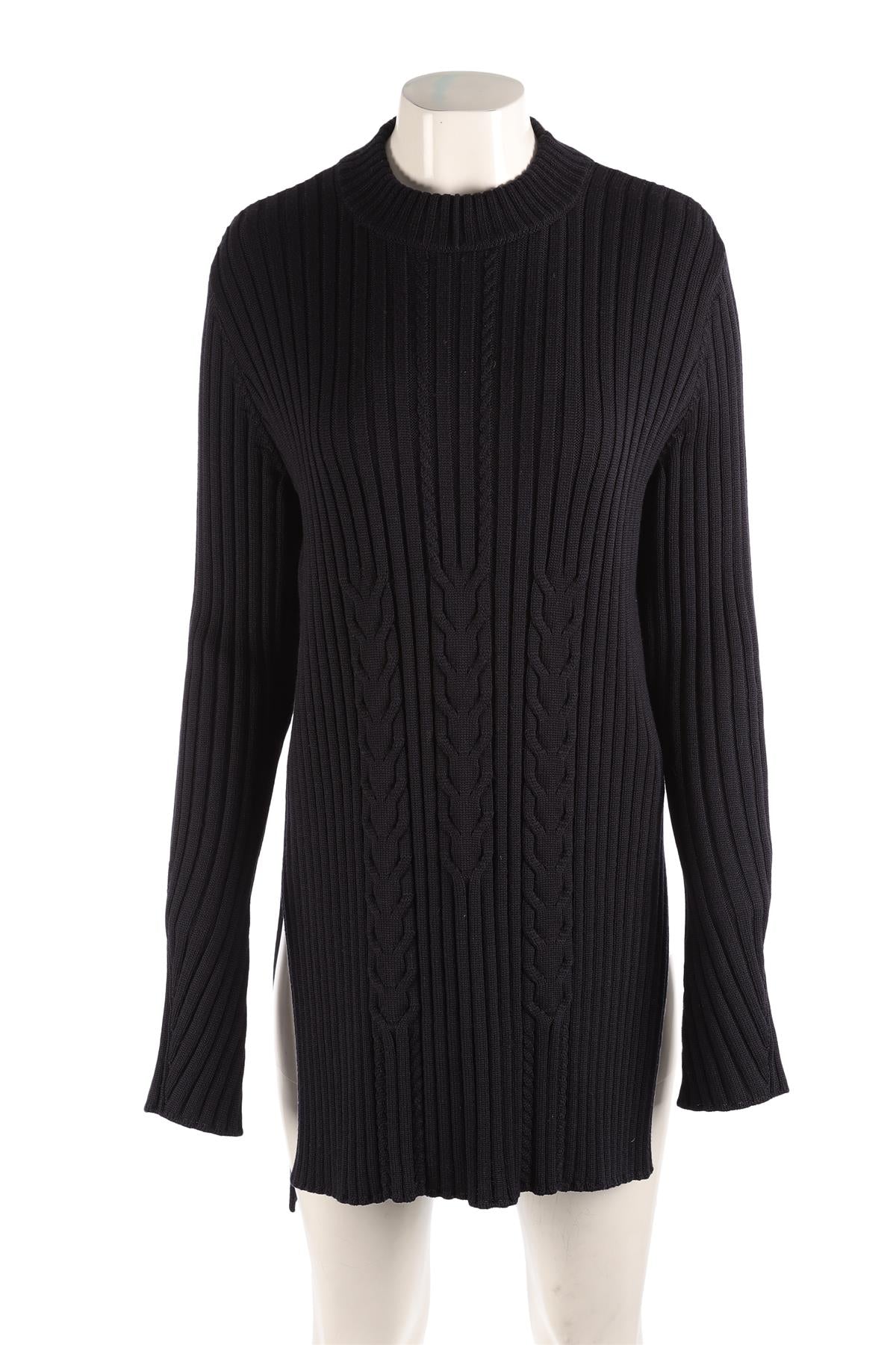 CELINE NAVY WOOL SWEATER MEDIUM - Image 2