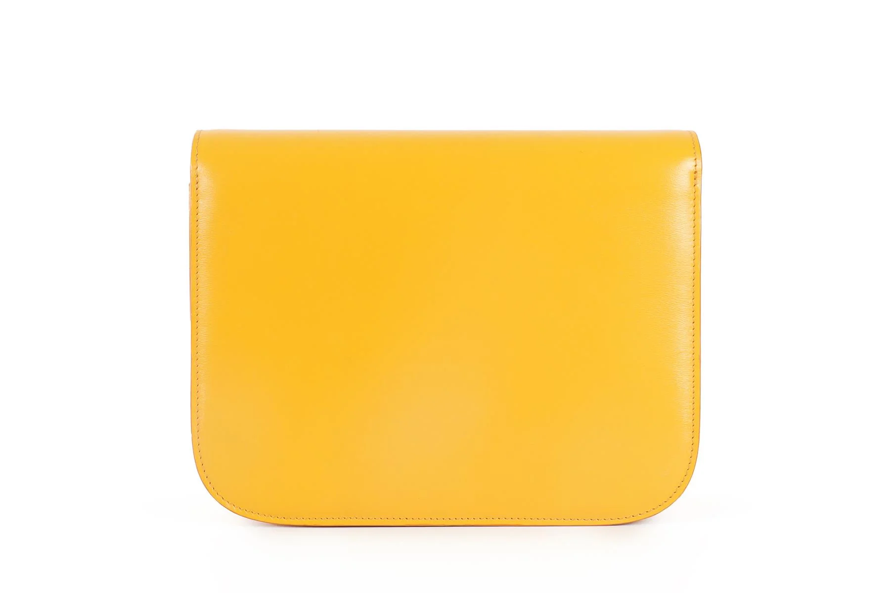CELINE ORANGE CLASSIC BOX LEATHER SHOULDER BAG - Image 7