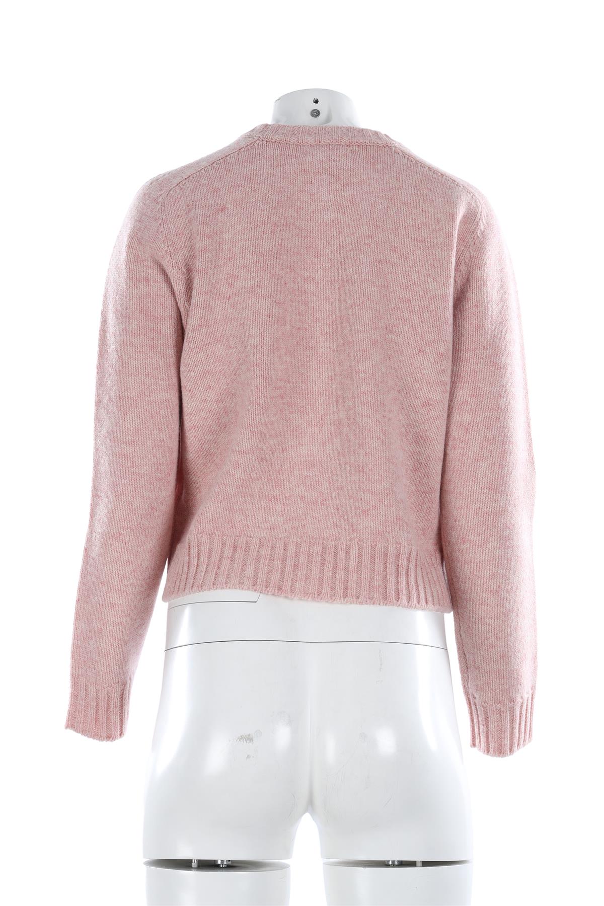 CELINE PINK TRIOMPH WOOL CARDIGAN LARGE - Image 4