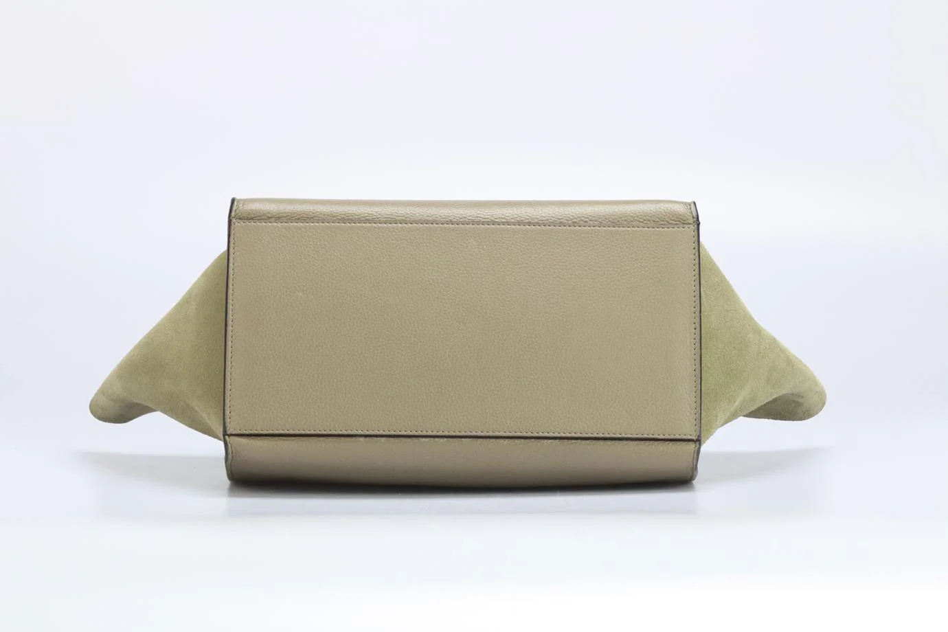 CELINE TRAPEZE SMALL SUEDE AND LEATHER TOTE BAG - Image 7