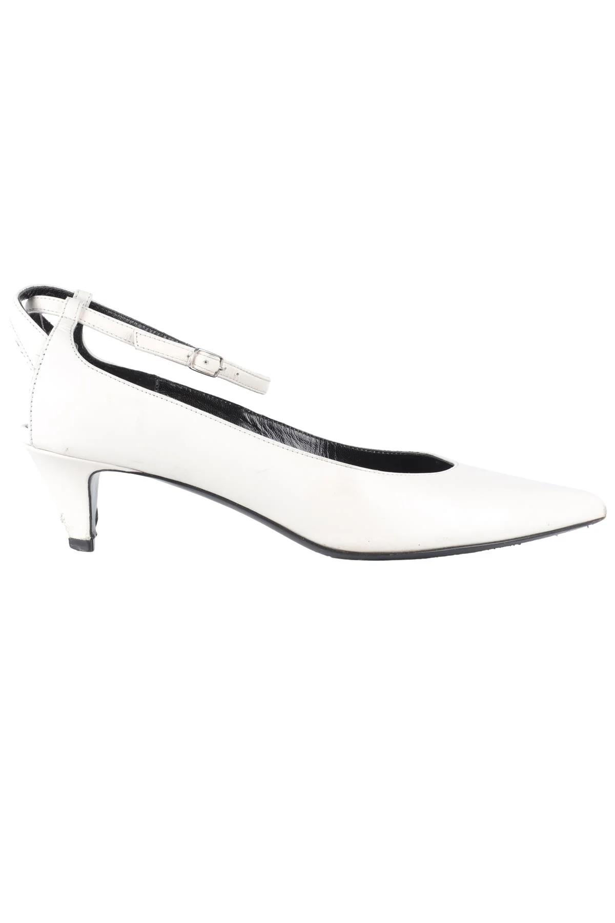 CELINE WHITE LEATHER PUMPS EU 38 UK 5 US 8