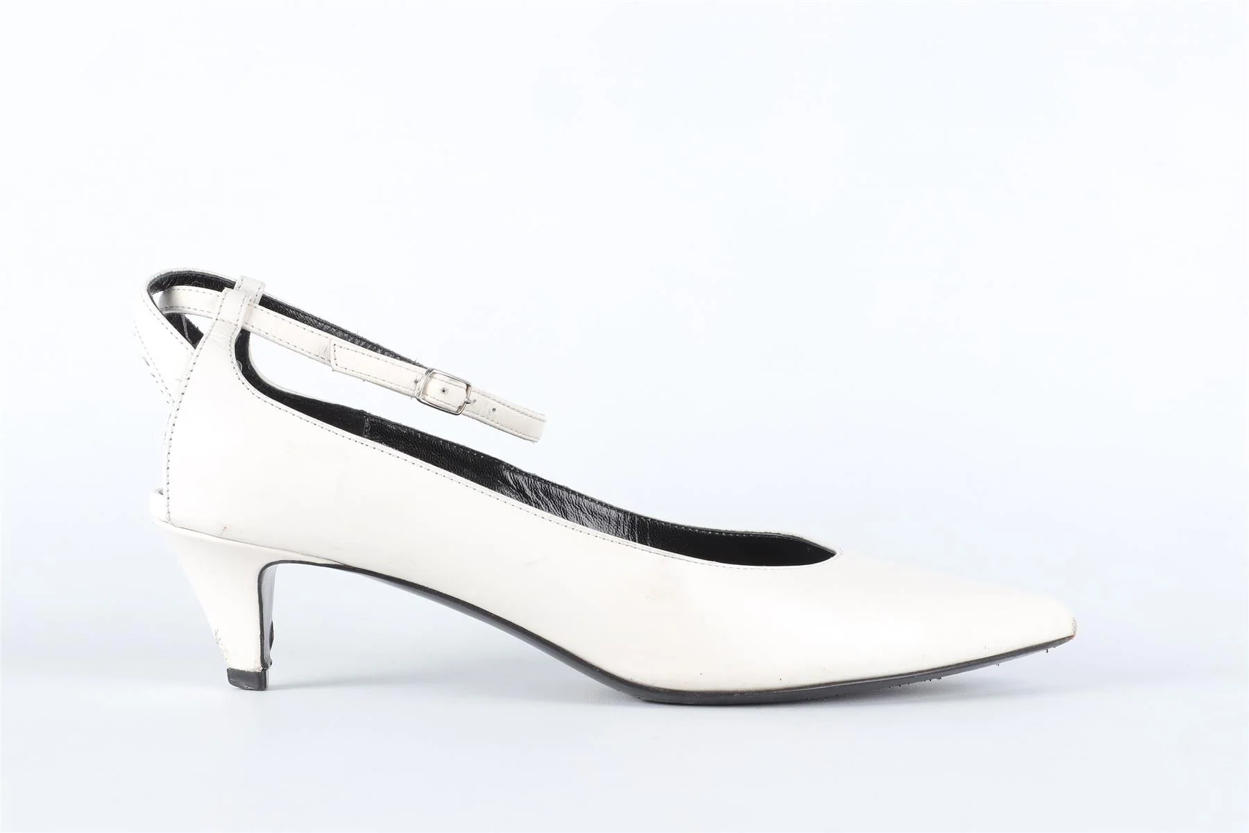 CELINE WHITE LEATHER PUMPS EU 38 UK 5 US 8 - Image 2