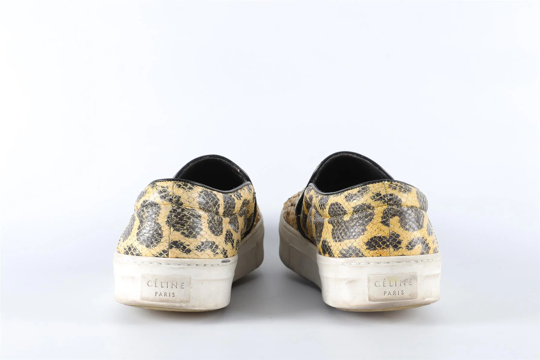 CELINE YELLOW LEATHER SLIP ON SNEAKERS EU 40 UK 7 US 10 - Image 5