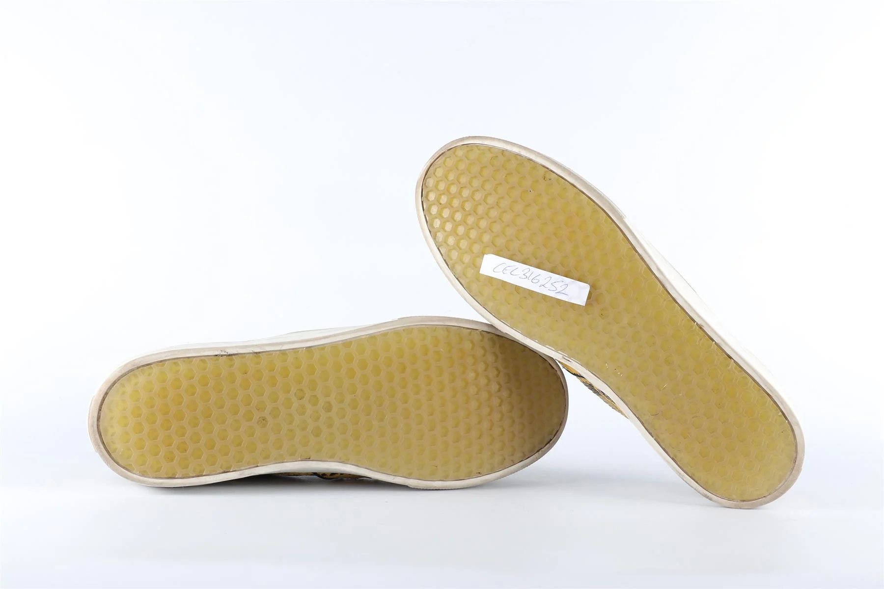 CELINE YELLOW LEATHER SLIP ON SNEAKERS EU 40 UK 7 US 10 - Image 6
