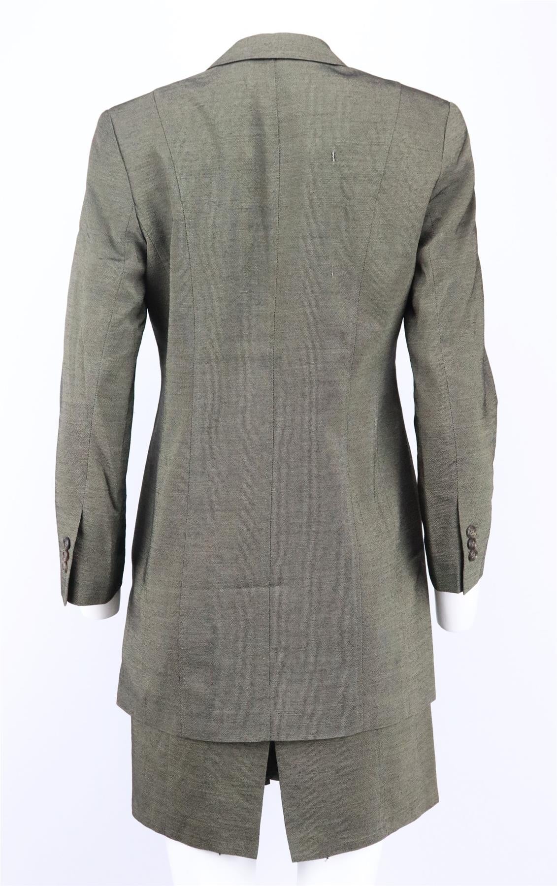 CERRUTI 1881 WOOL BLEND DRESS AND JACKET IT 44 UK 12 - Image 5