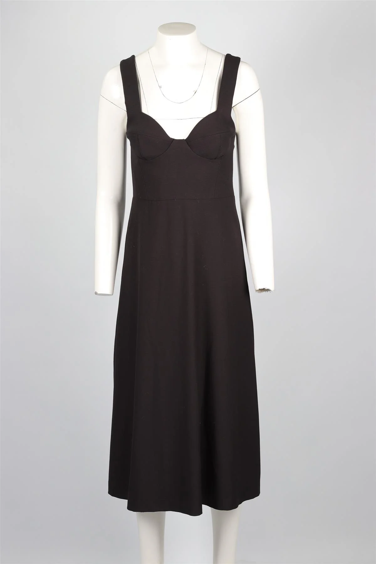 CHALAYAN BLACK WOVEN MIDI DRESS IT 42 UK 10 - Image 2