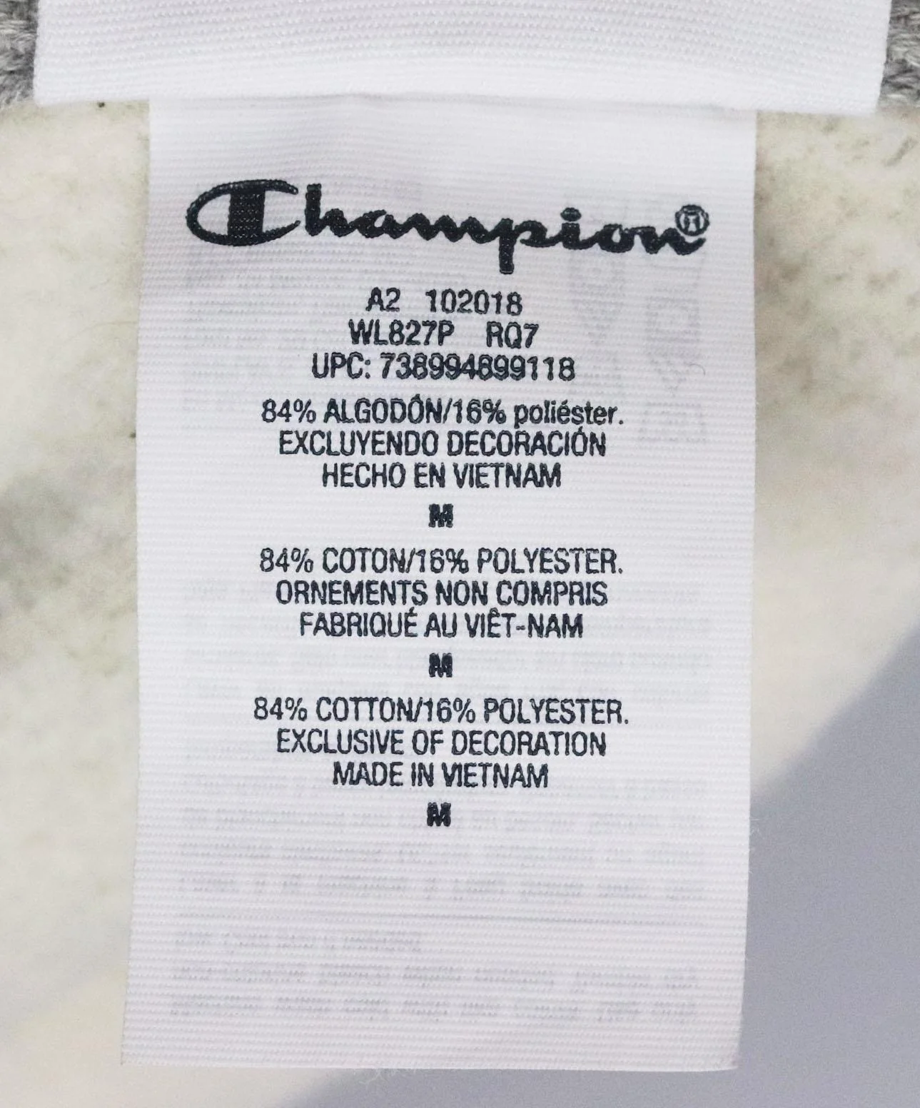 CHAMPION CROPPED PRINTED COTTON JERSEY SWEATSHIRT MEDIUM - Image 6